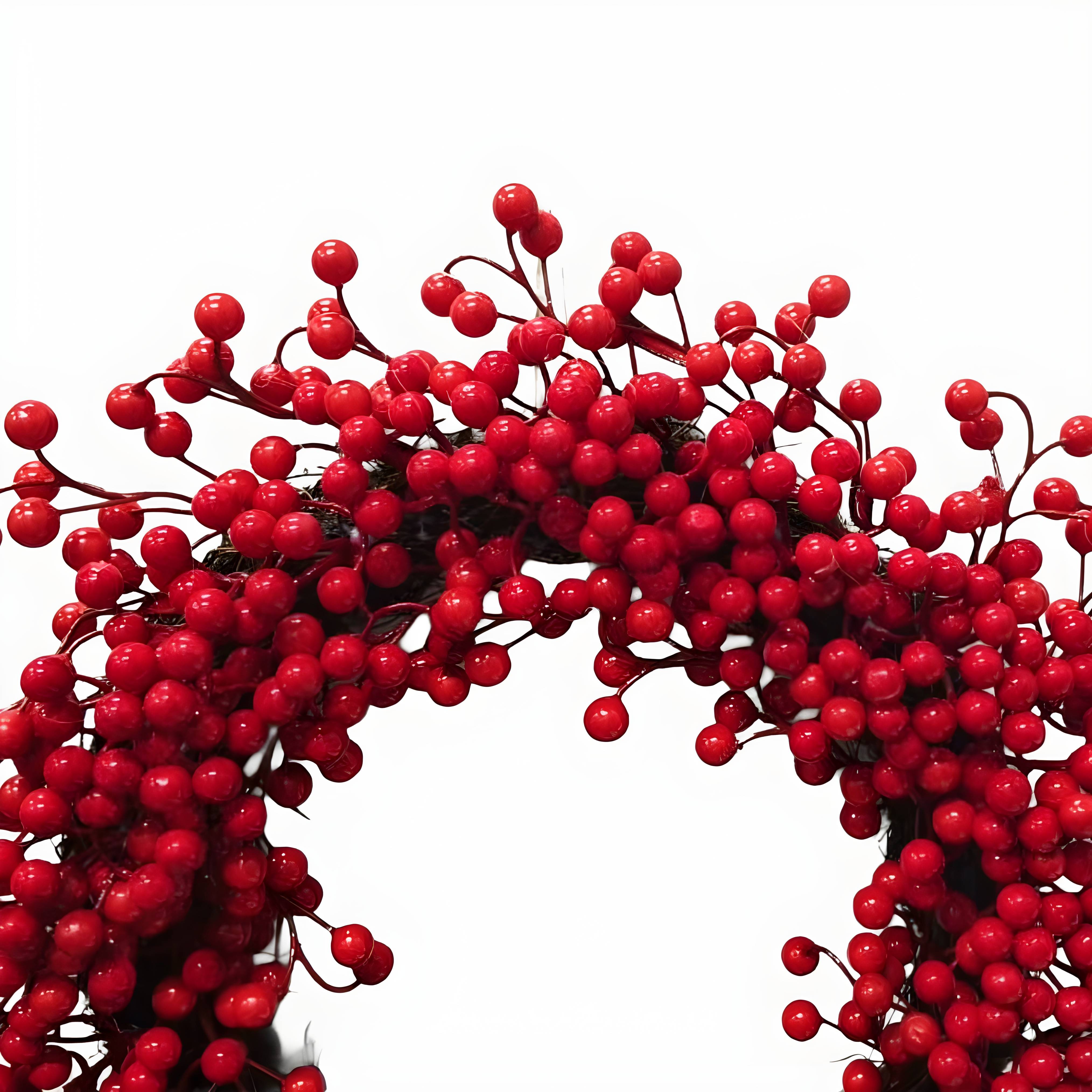 (1 Pc) Christmas Red Berry Wreath