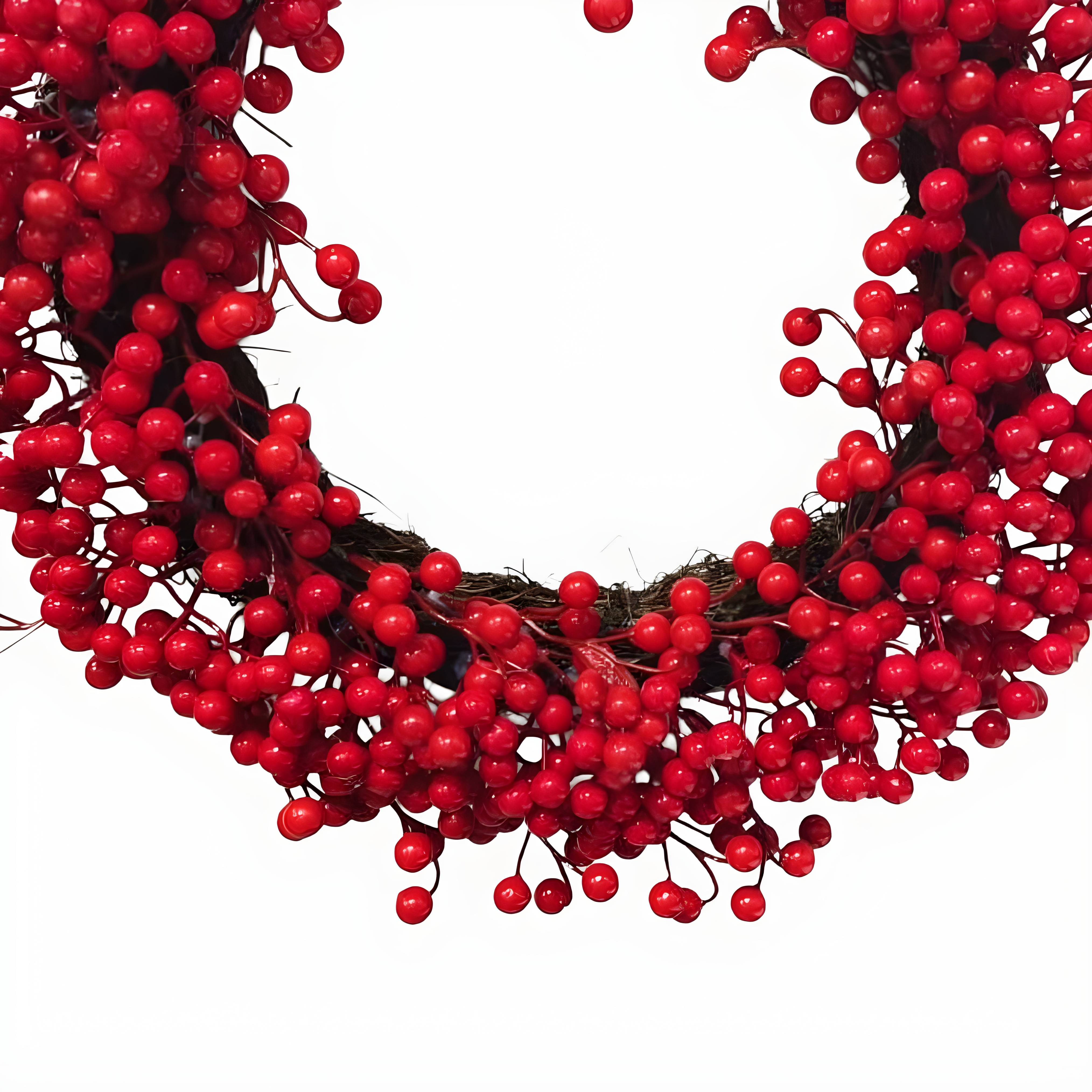 (1 Pc) Christmas Red Berry Wreath