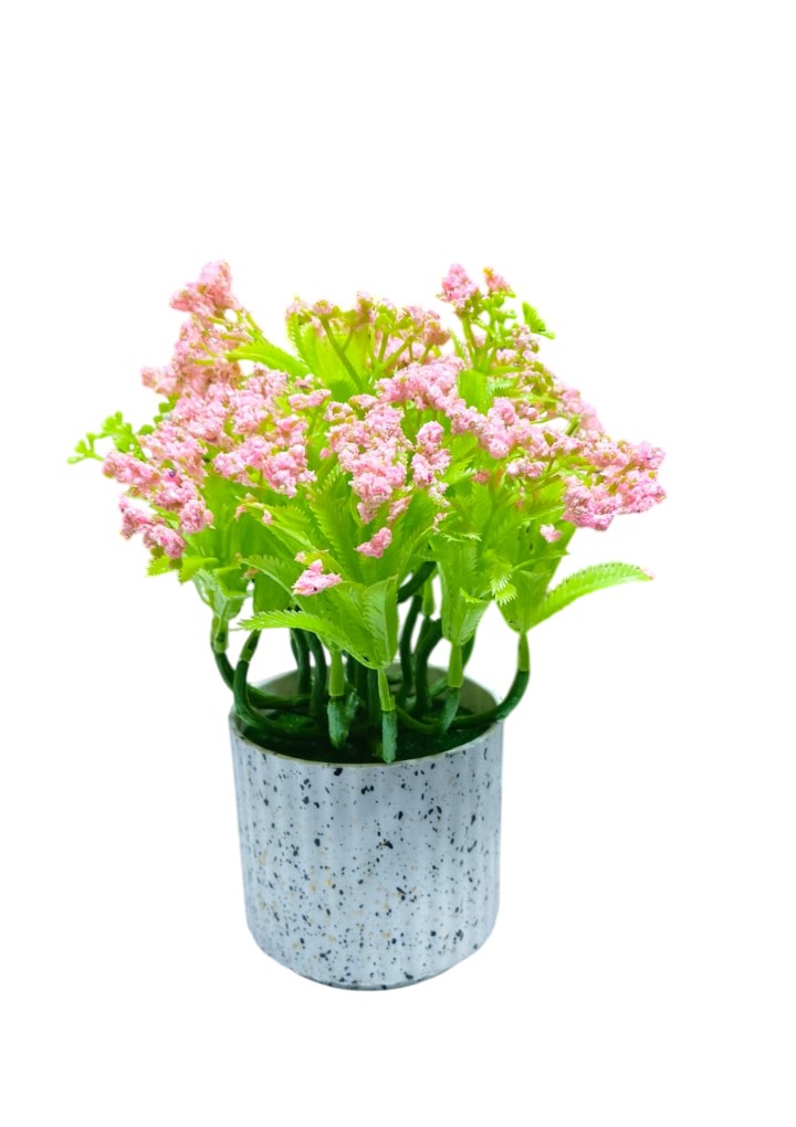 Artificial Bonsai Plants with Pot, Artificial Plants (Pink)