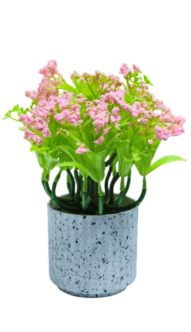 Artificial Bonsai Plants with Pot, Artificial Plants (Pink)