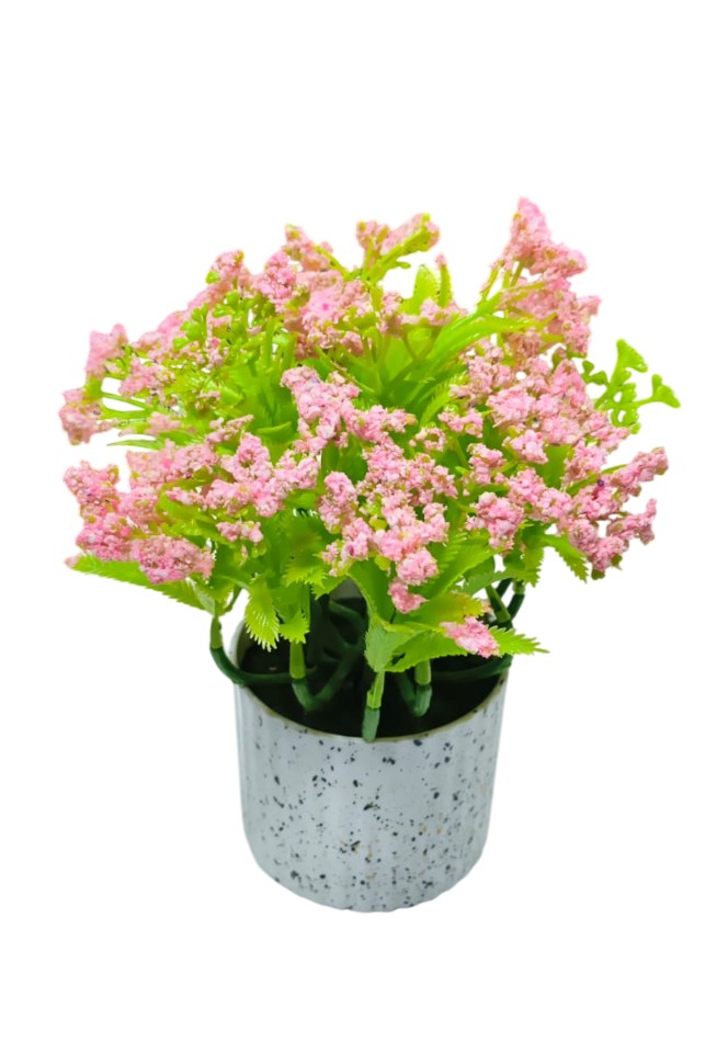 Artificial Bonsai Plants with Pot, Artificial Plants (Pink)