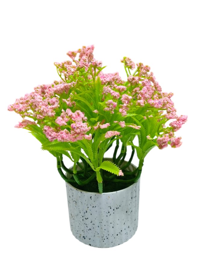 Artificial Bonsai Plants with Pot, Artificial Plants (Pink)