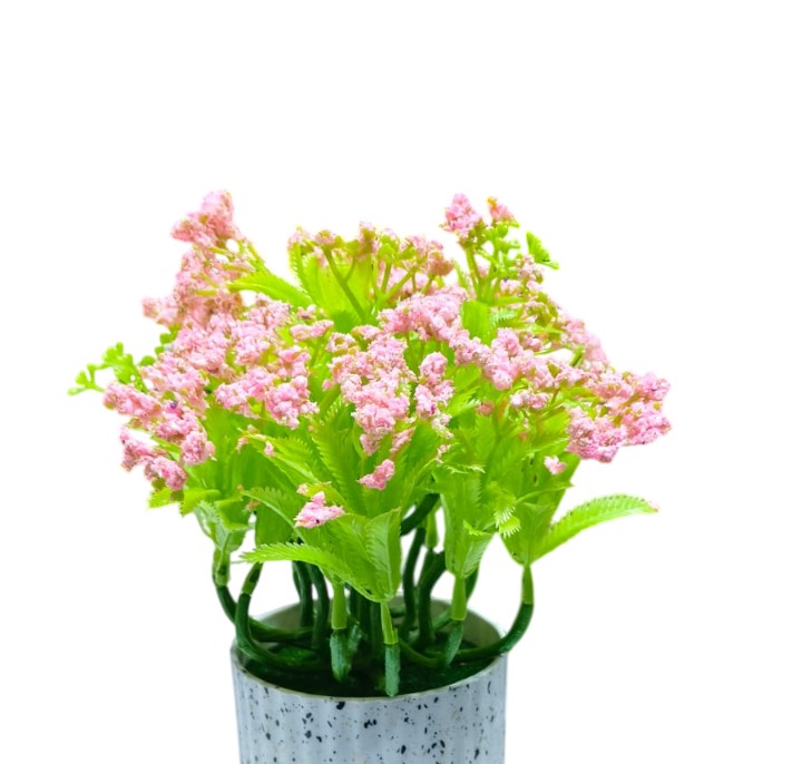 Artificial Bonsai Plants with Pot, Artificial Plants (Pink)