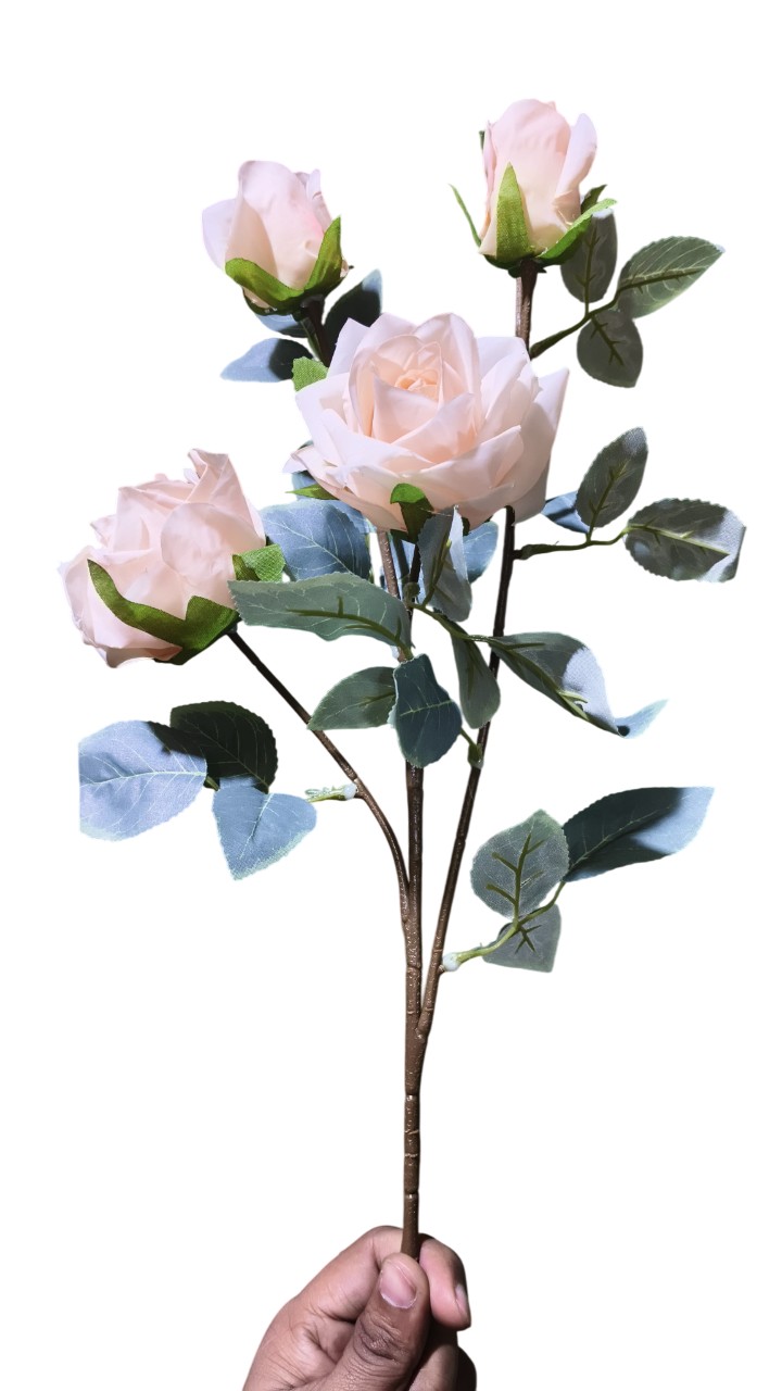 Artificial Rose Flowers Stick (Peach)