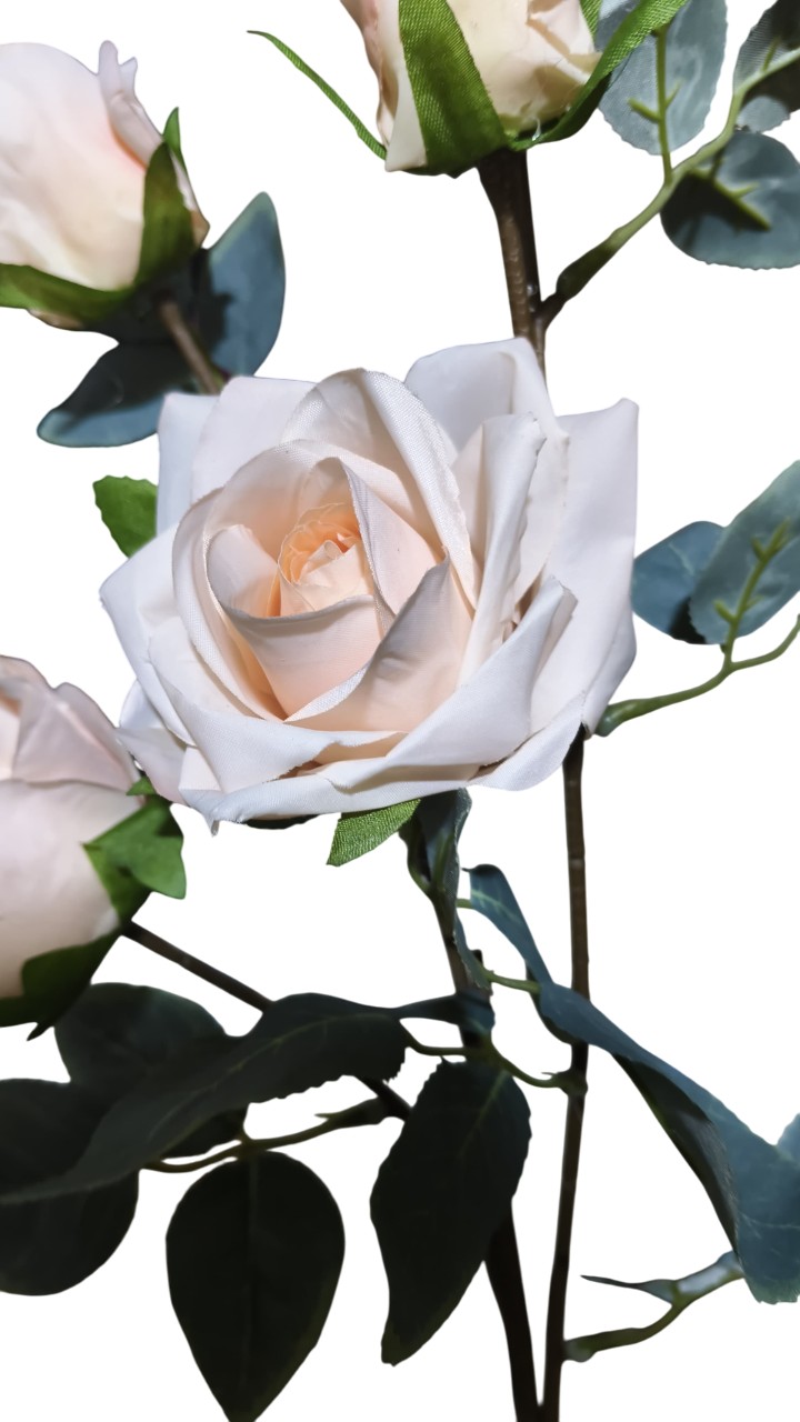 Artificial Rose Flowers Stick (Peach)