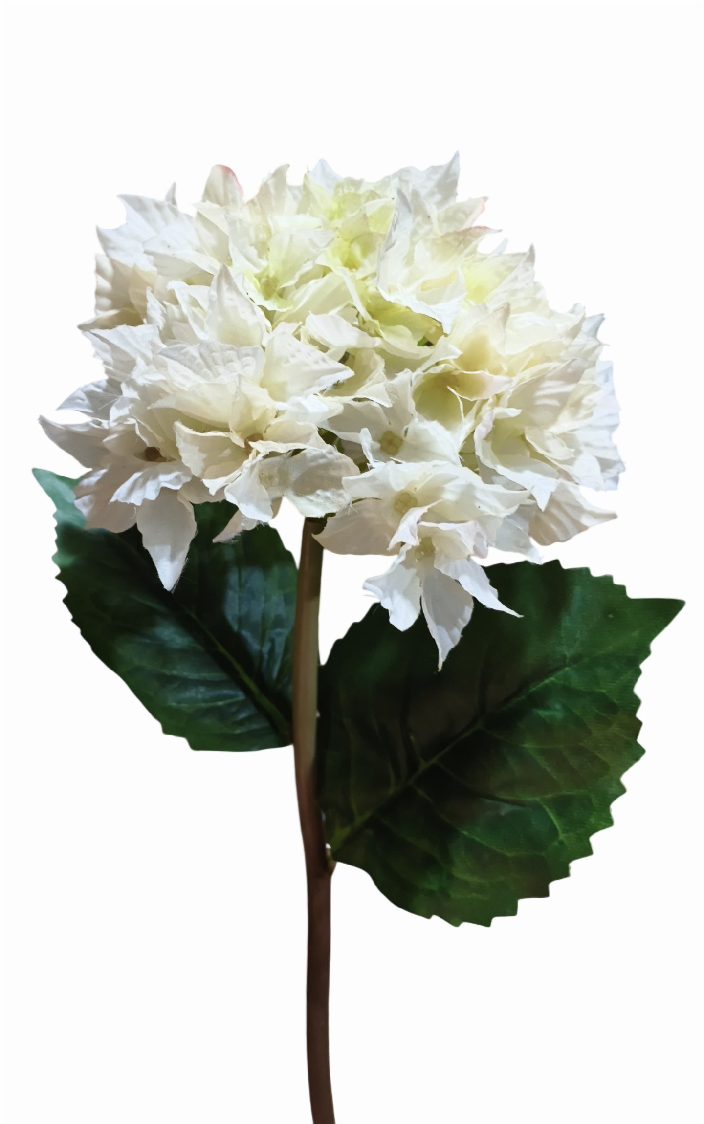 Artificial Hydrangea Flower Stick (Cream)