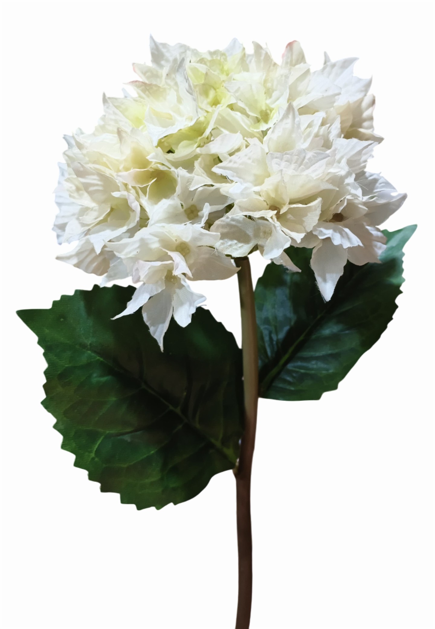 Artificial Hydrangea Flower Stick (Cream)