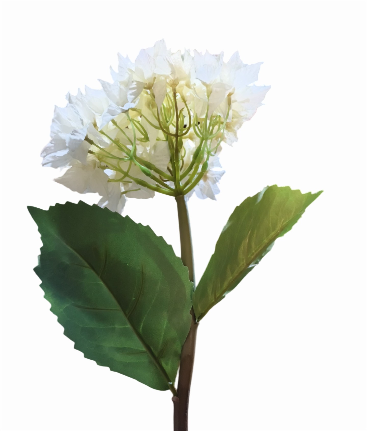 Artificial Hydrangea Flower Stick (Cream)