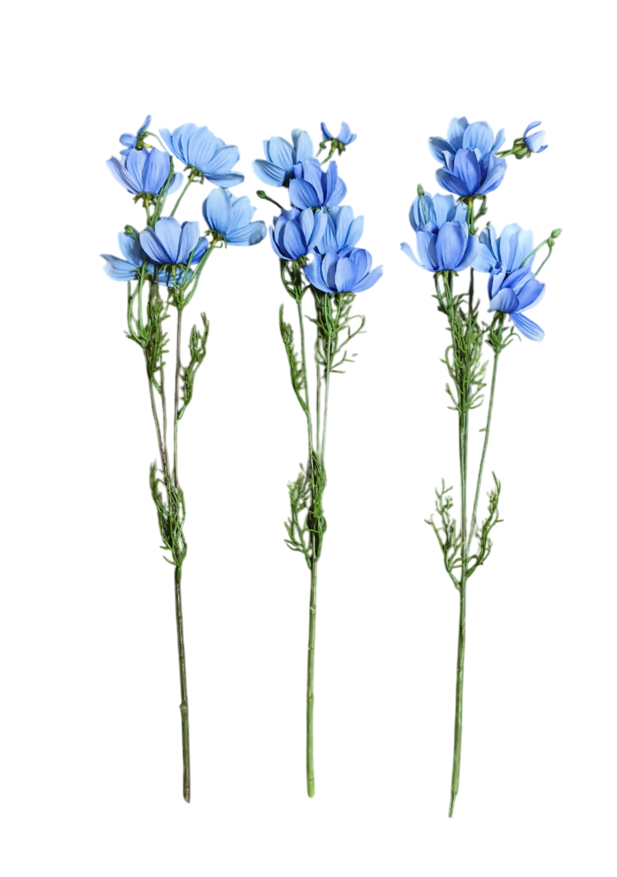 Artificial Daisy Flower Sticks (Blue)