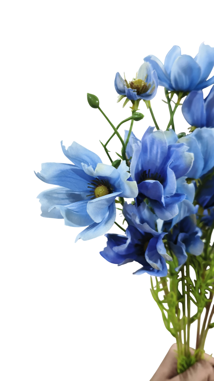 Artificial Daisy Flower Sticks (Blue)