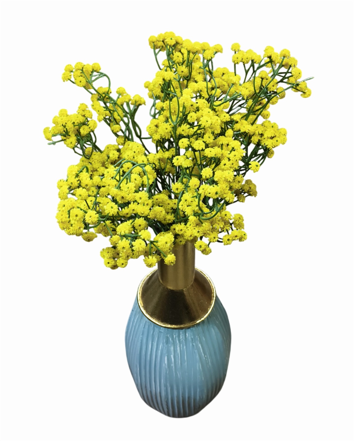 Artificial Baby's Breath Gypso Flower Sticks (Yellow) (Without Pot)