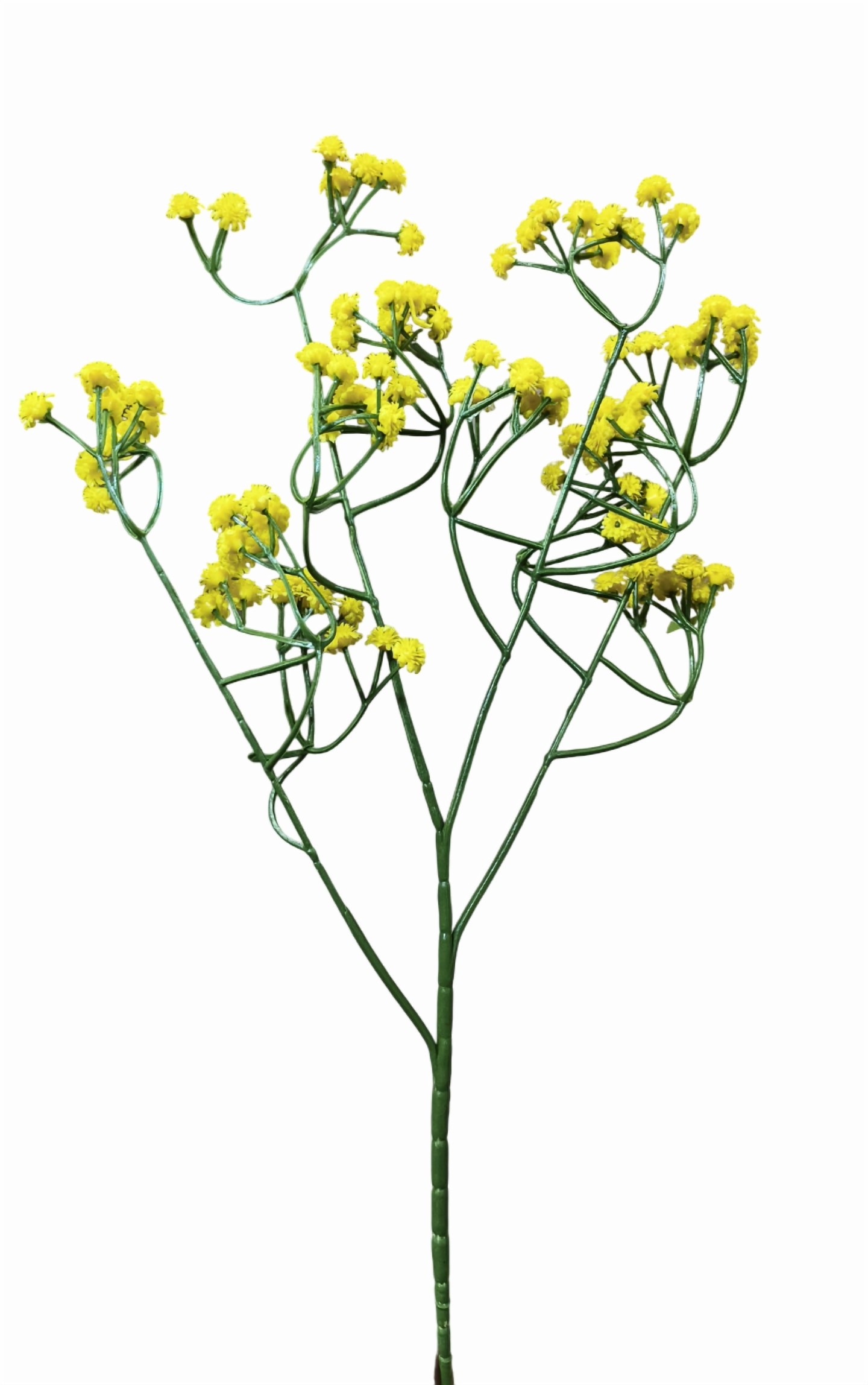 Artificial Baby's Breath Gypso Flower Sticks (Yellow) (Without Pot)