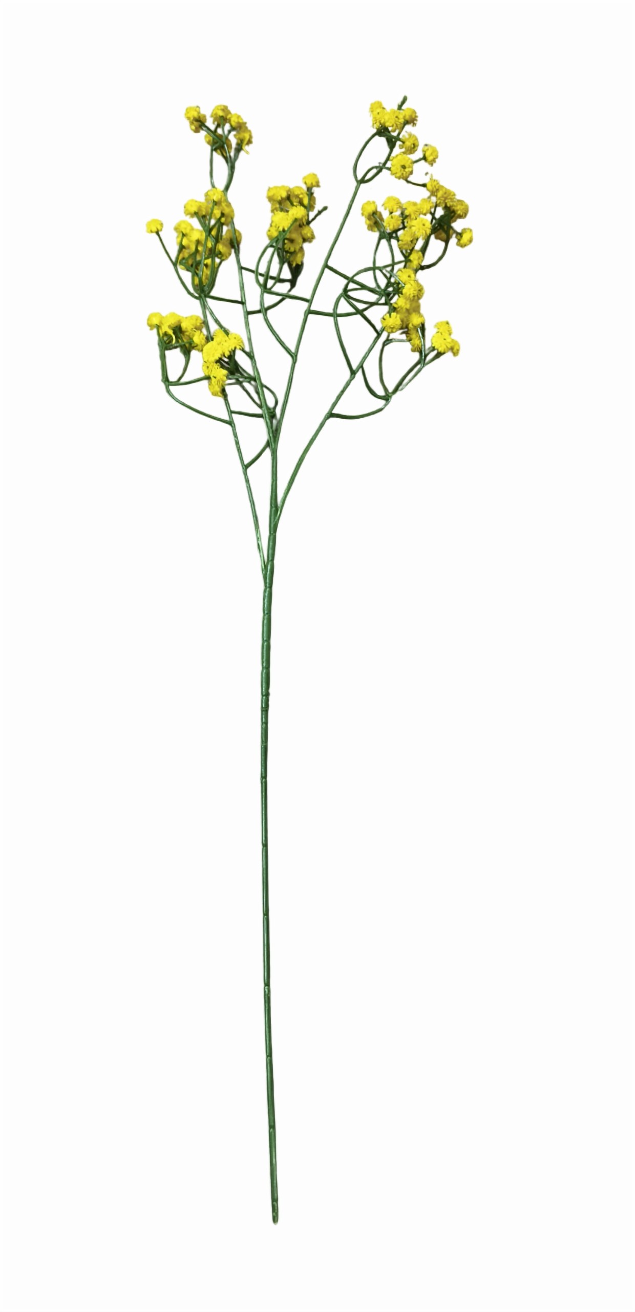 Artificial Baby's Breath Gypso Flower Sticks (Yellow) (Without Pot)