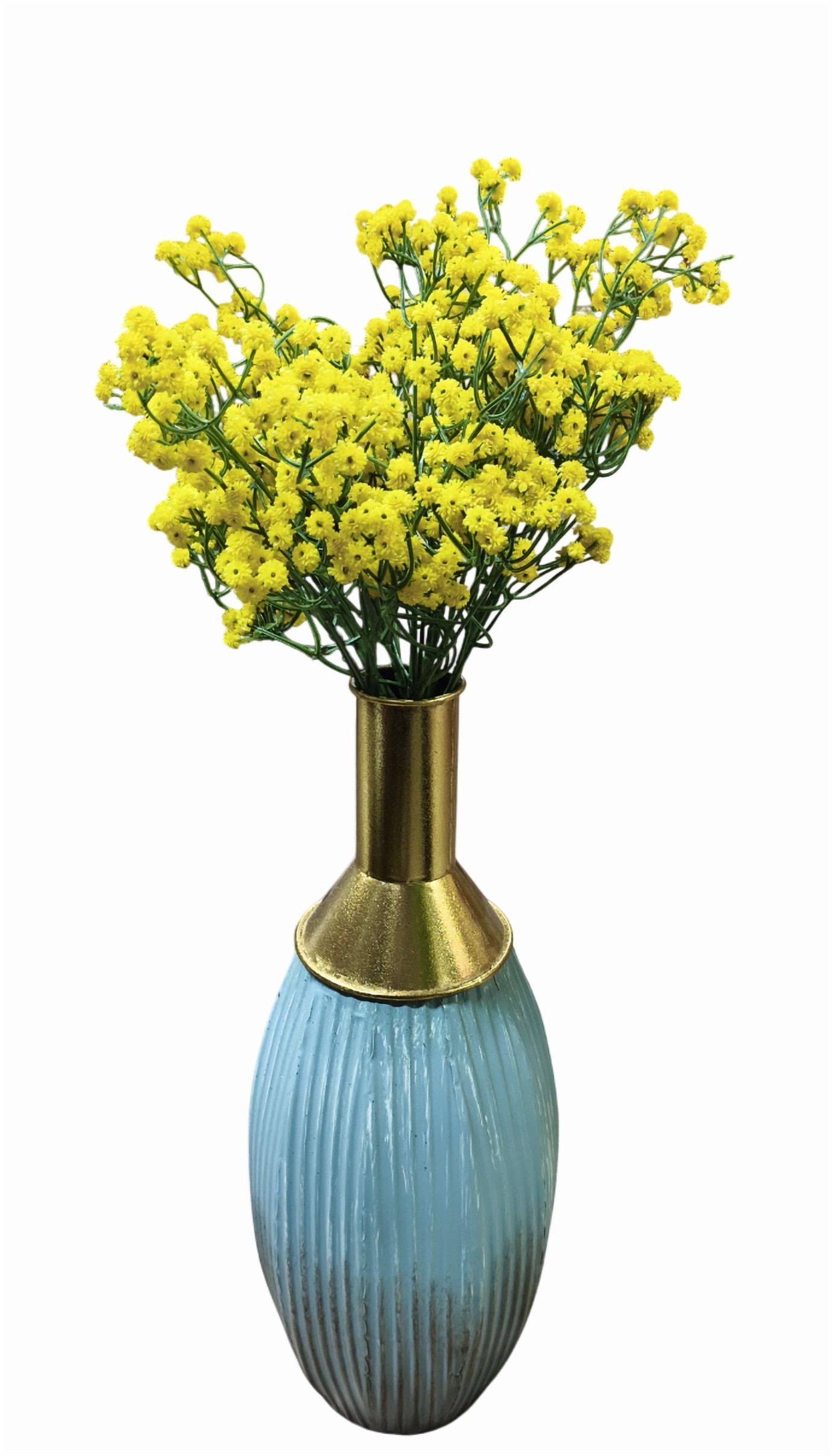 Artificial Baby's Breath Gypso Flower Sticks (Yellow) (Without Pot)
