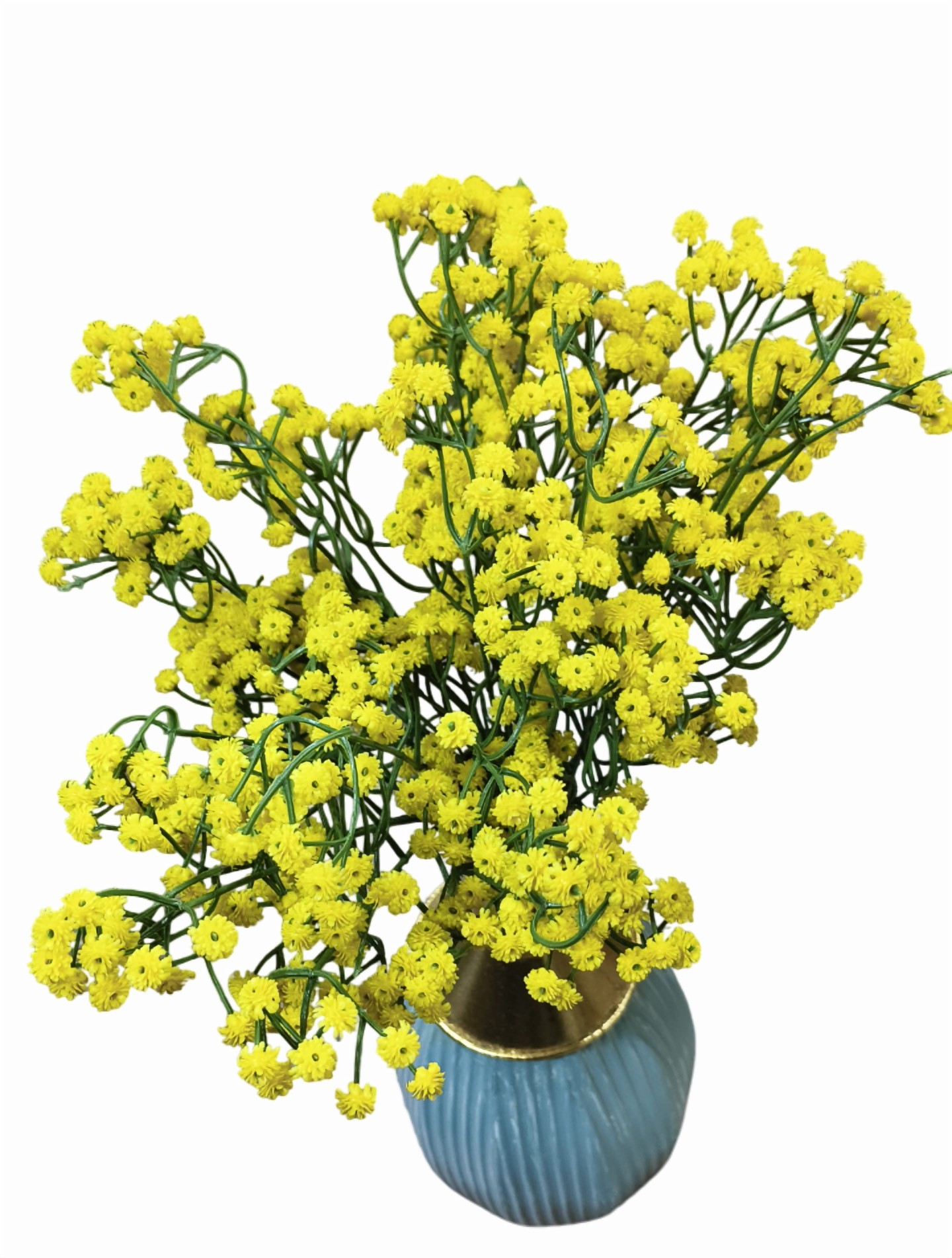 Artificial Baby's Breath Gypso Flower Sticks (Yellow) (Without Pot)