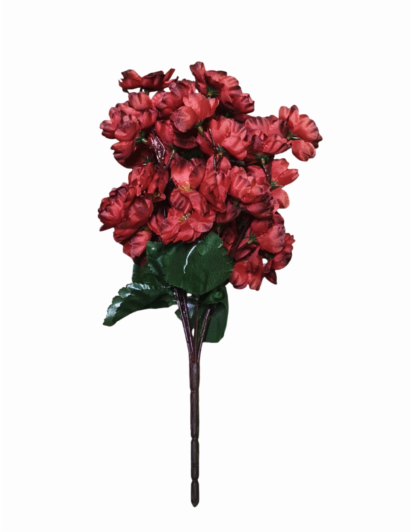 (5 Heads) Artificial Cherry Blossom Flower Bunches (Red)