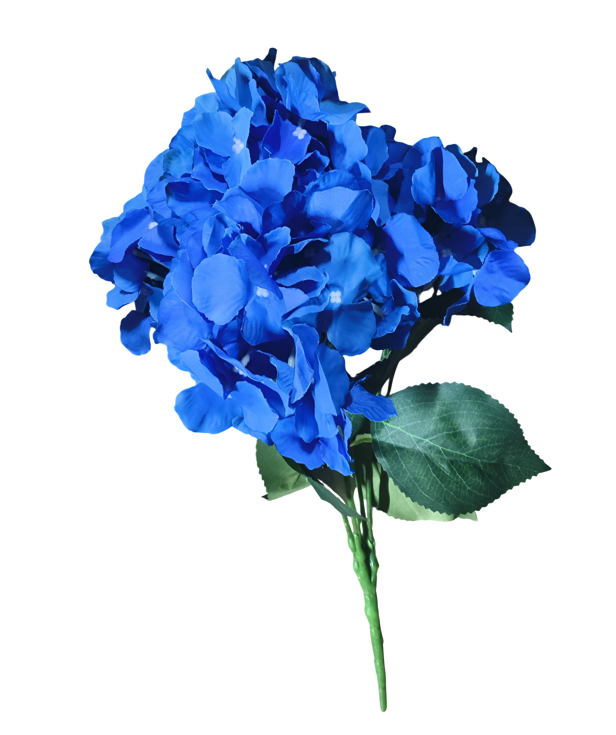 (5 Heads) Artificial Hydrangea Flower Bunch (Blue)