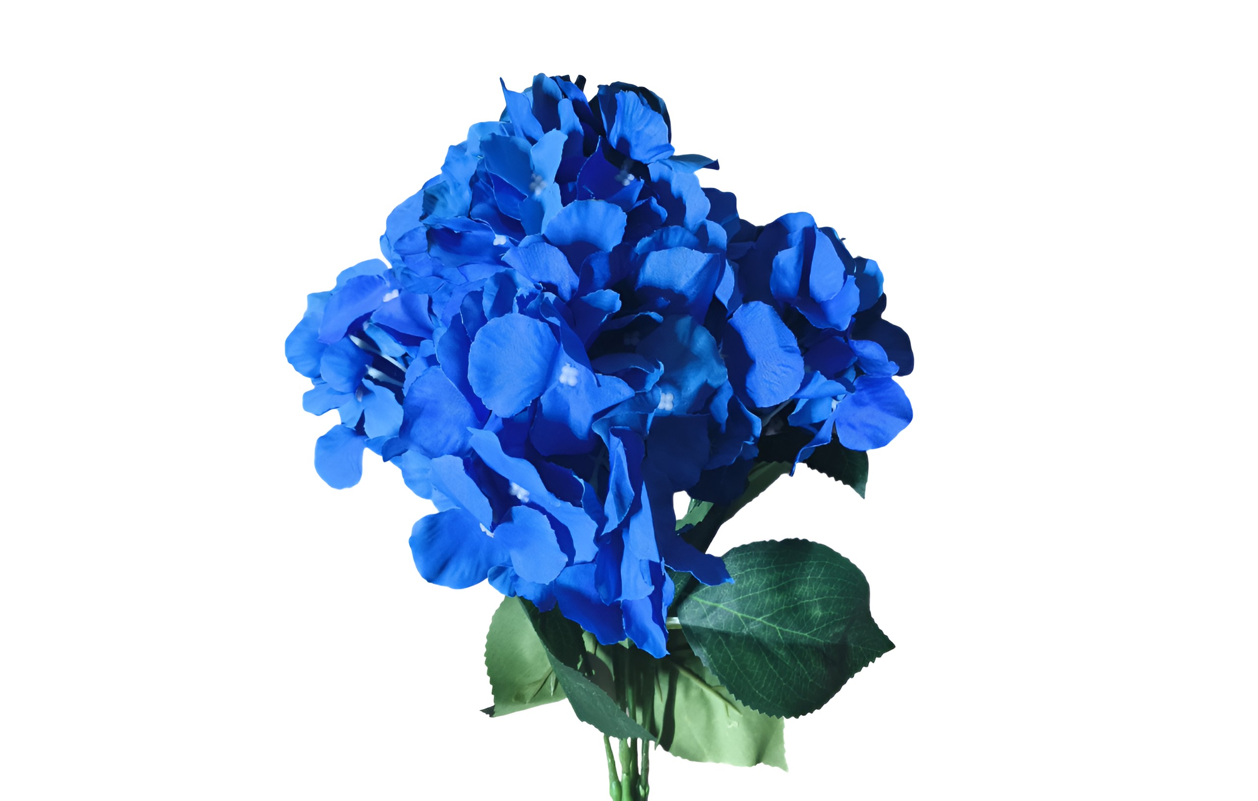 (5 Heads) Artificial Hydrangea Flower Bunch (Blue)