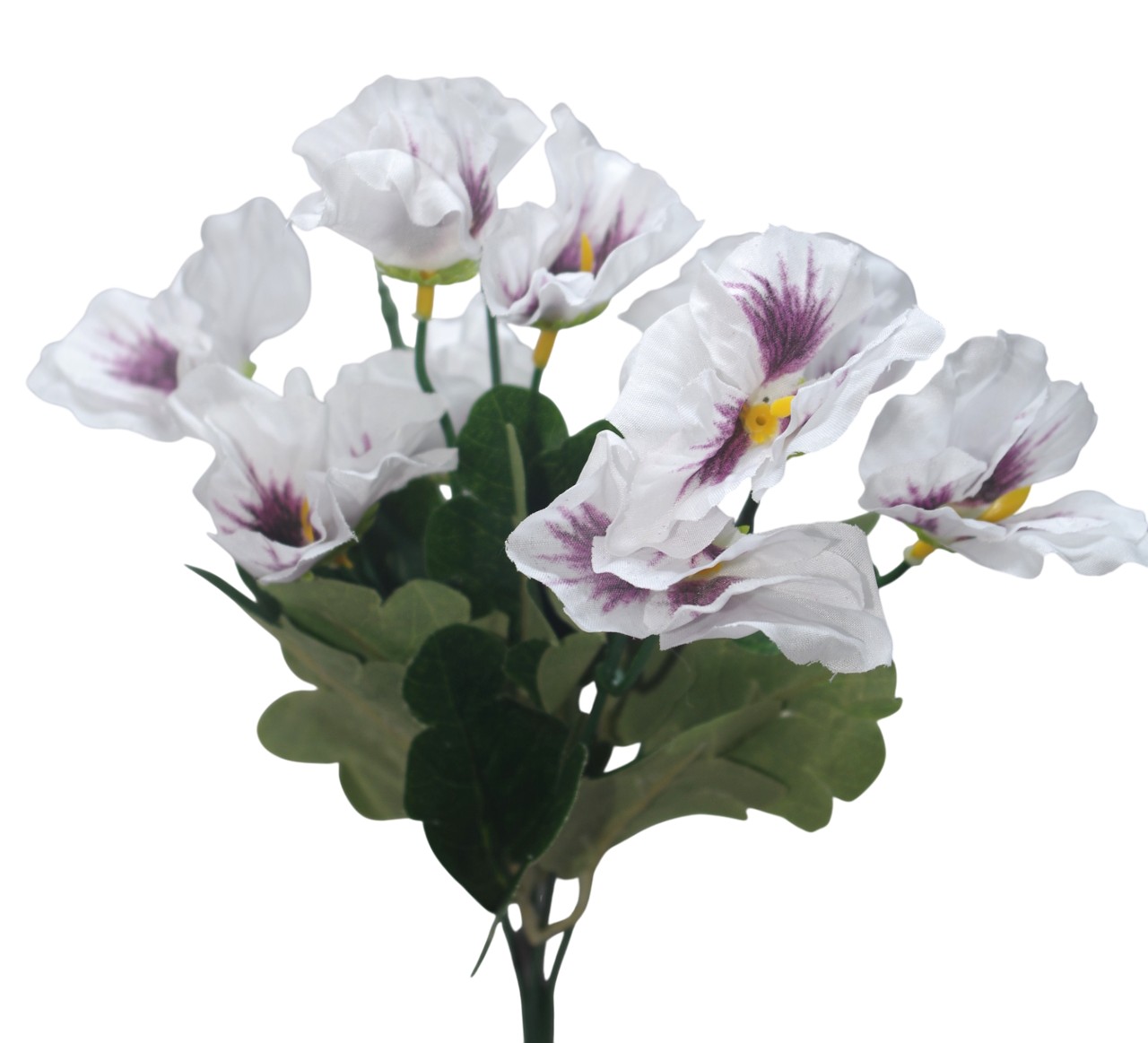 (5 Heads) Small Artificial Flower Bunch (White)