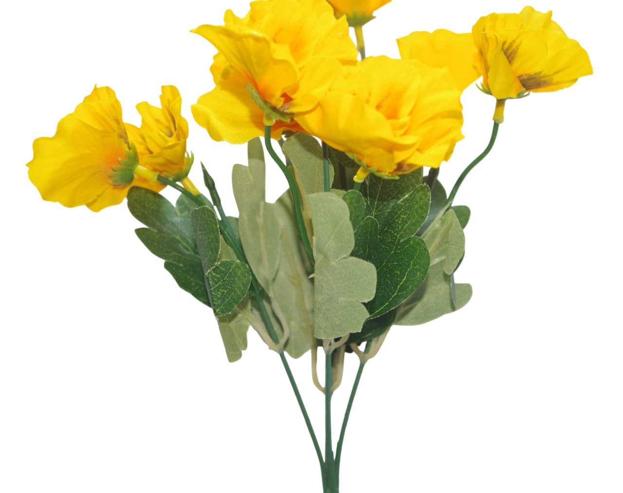 Small Artificial Flower Bunch (Yellow) (5 Heads)