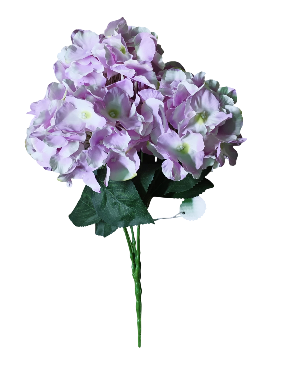 Artificial Hydrangea Flower Bunch (White and Purple) (5 Heads)