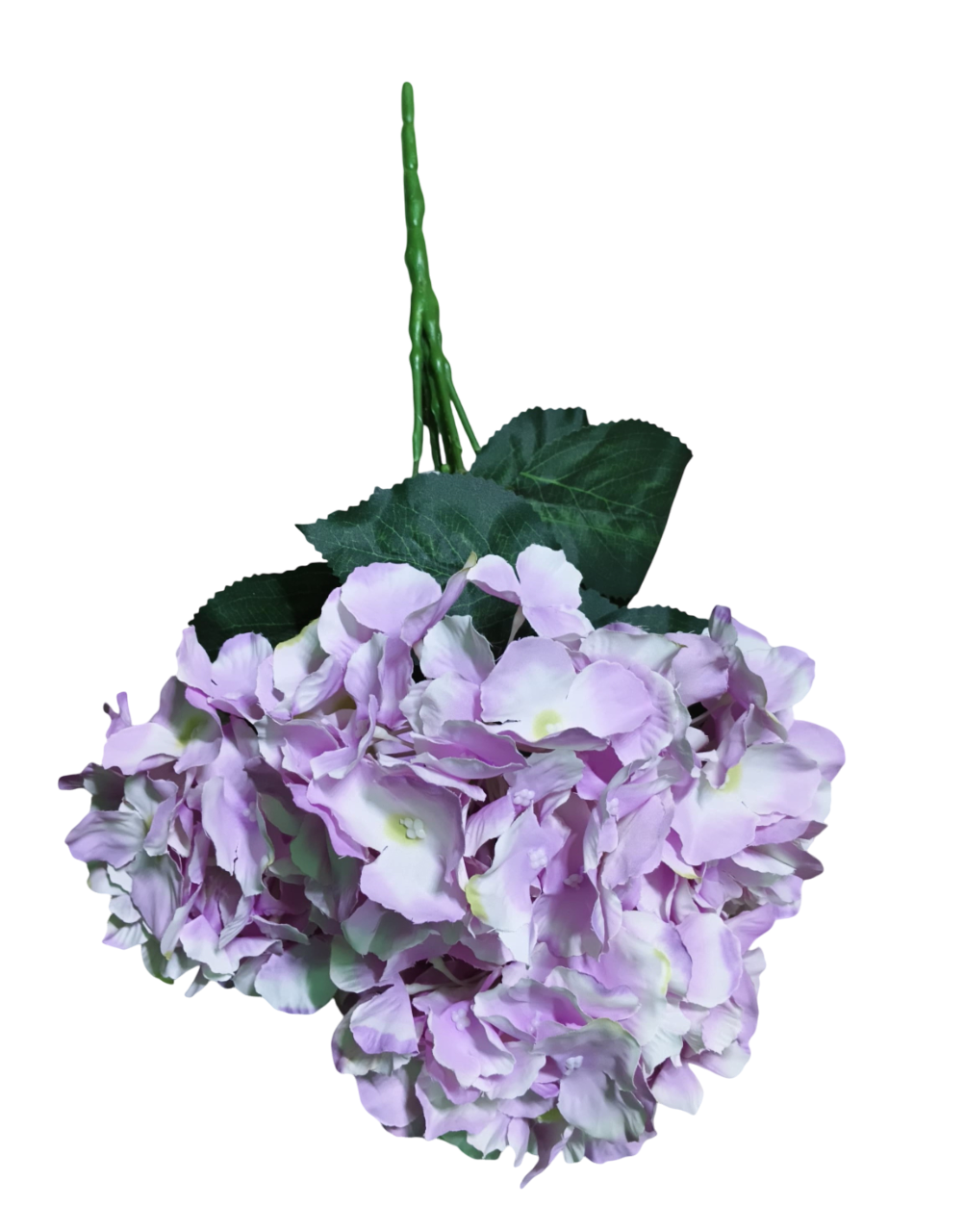 Artificial Hydrangea Flower Bunch (White and Purple) (5 Heads)