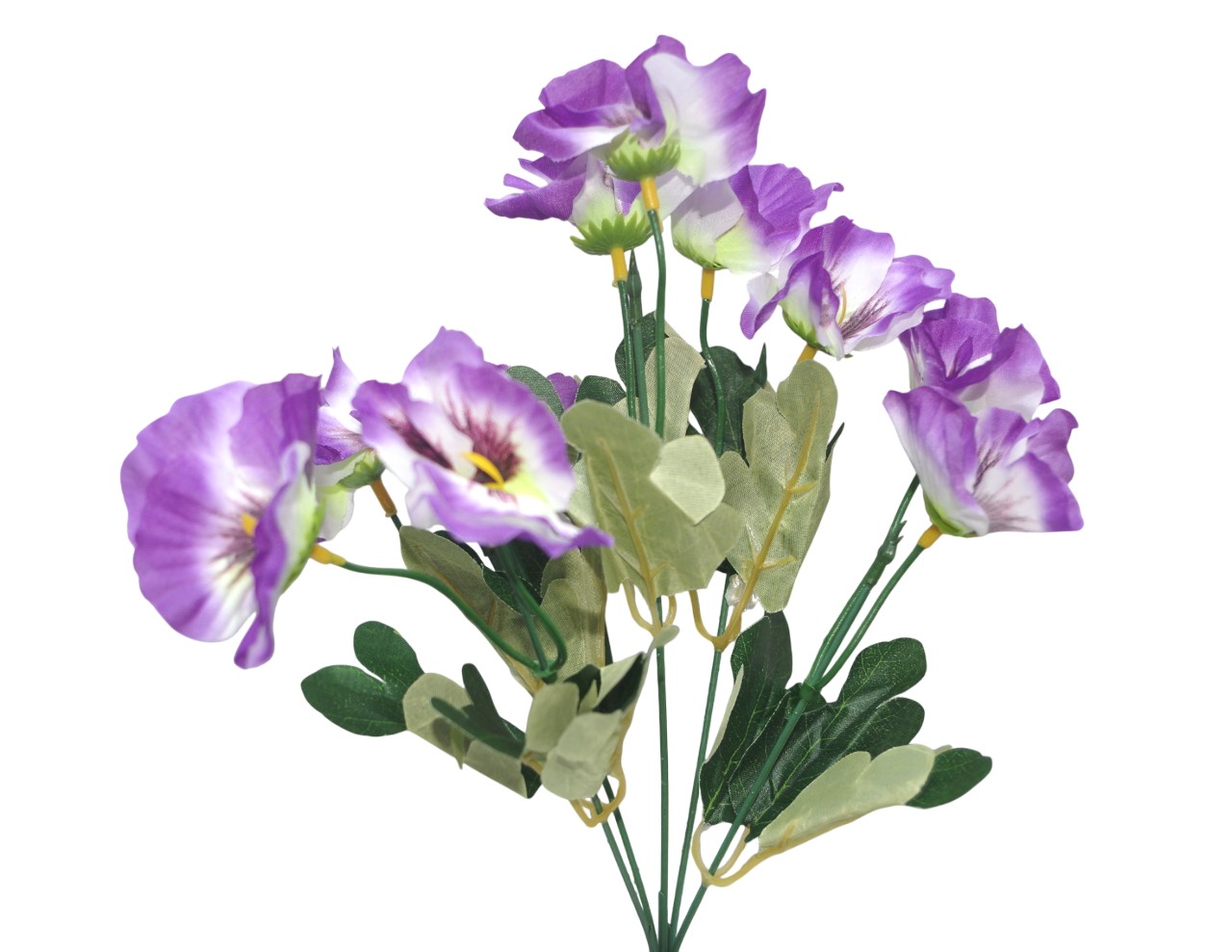(5 Heads) Small Artificial Flower Bunch (Purple)
