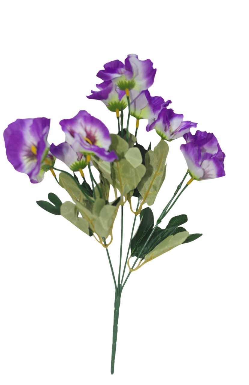 (5 Heads) Small Artificial Flower Bunch (Purple)