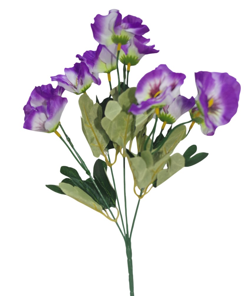 (5 Heads) Small Artificial Flower Bunch (Purple)