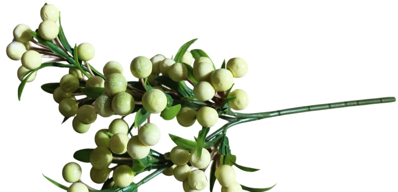 Artificial Berry Stem Stick (Light Green)