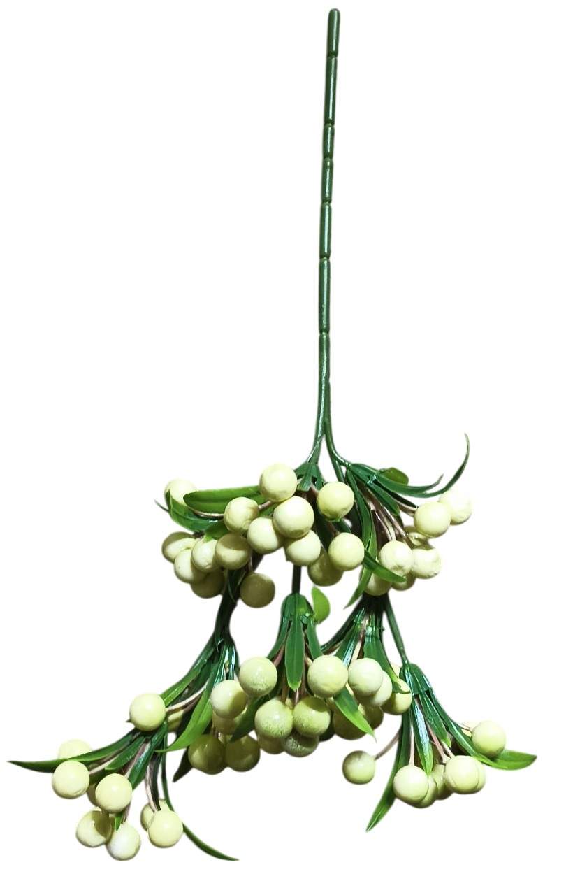 Artificial Berry Stem Stick (Light Green)