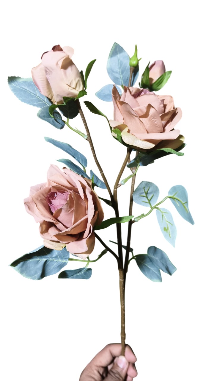 Artificial Rose Flowers Stick (Beige)