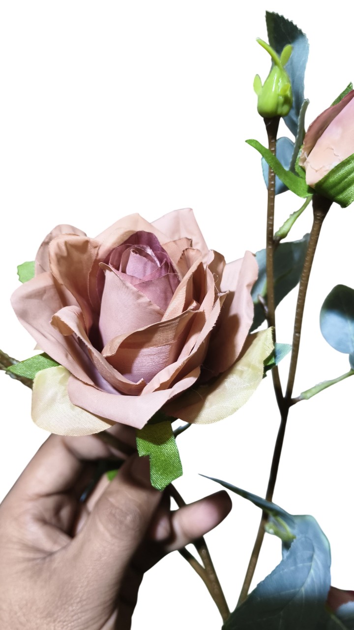 Artificial Rose Flowers Stick (Beige)