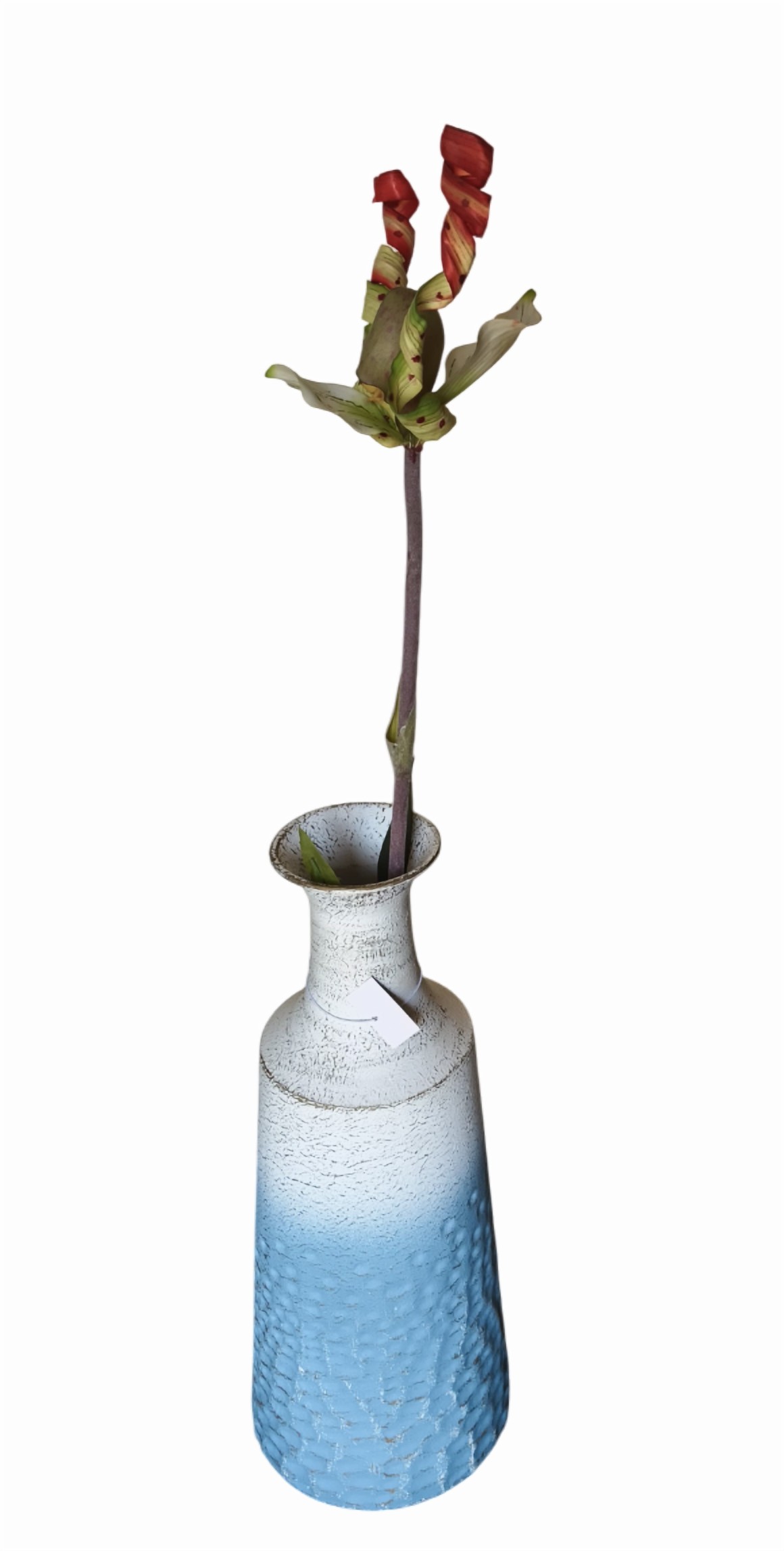 Artificial Butterfly Flower Stick (Red) (Without Pot)