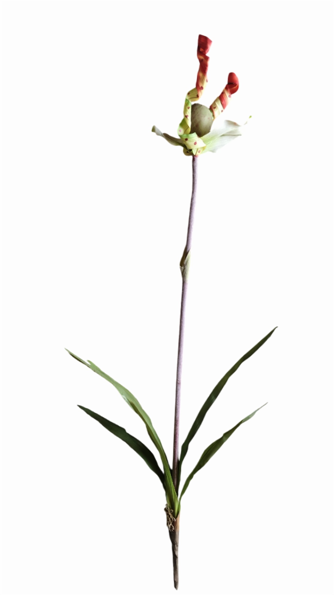 Artificial Butterfly Flower Stick (Red) (Without Pot)