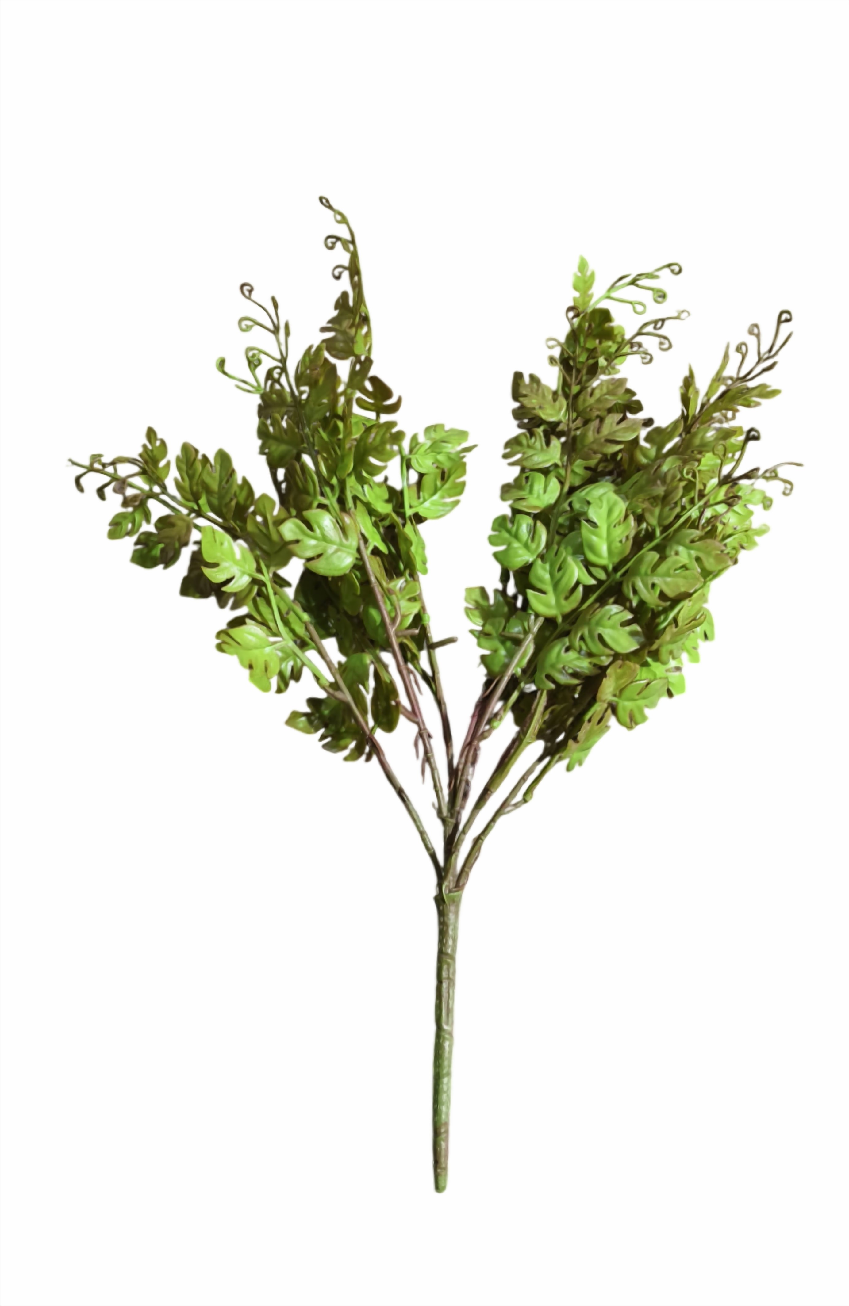 Artificial Monstera Leaf Plastic Bunch (Frosted Green)