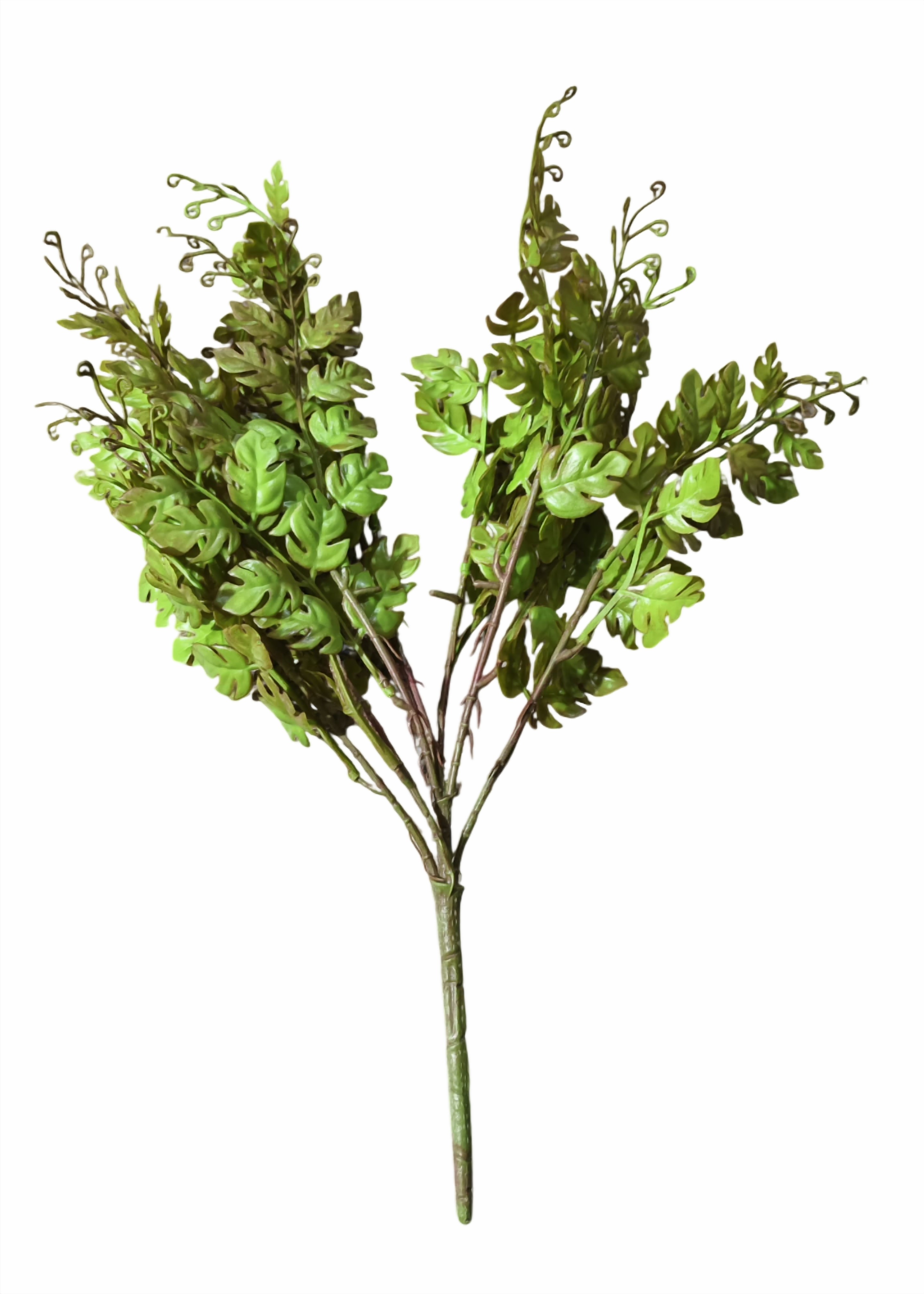 Artificial Monstera Leaf Plastic Bunch (Frosted Green)