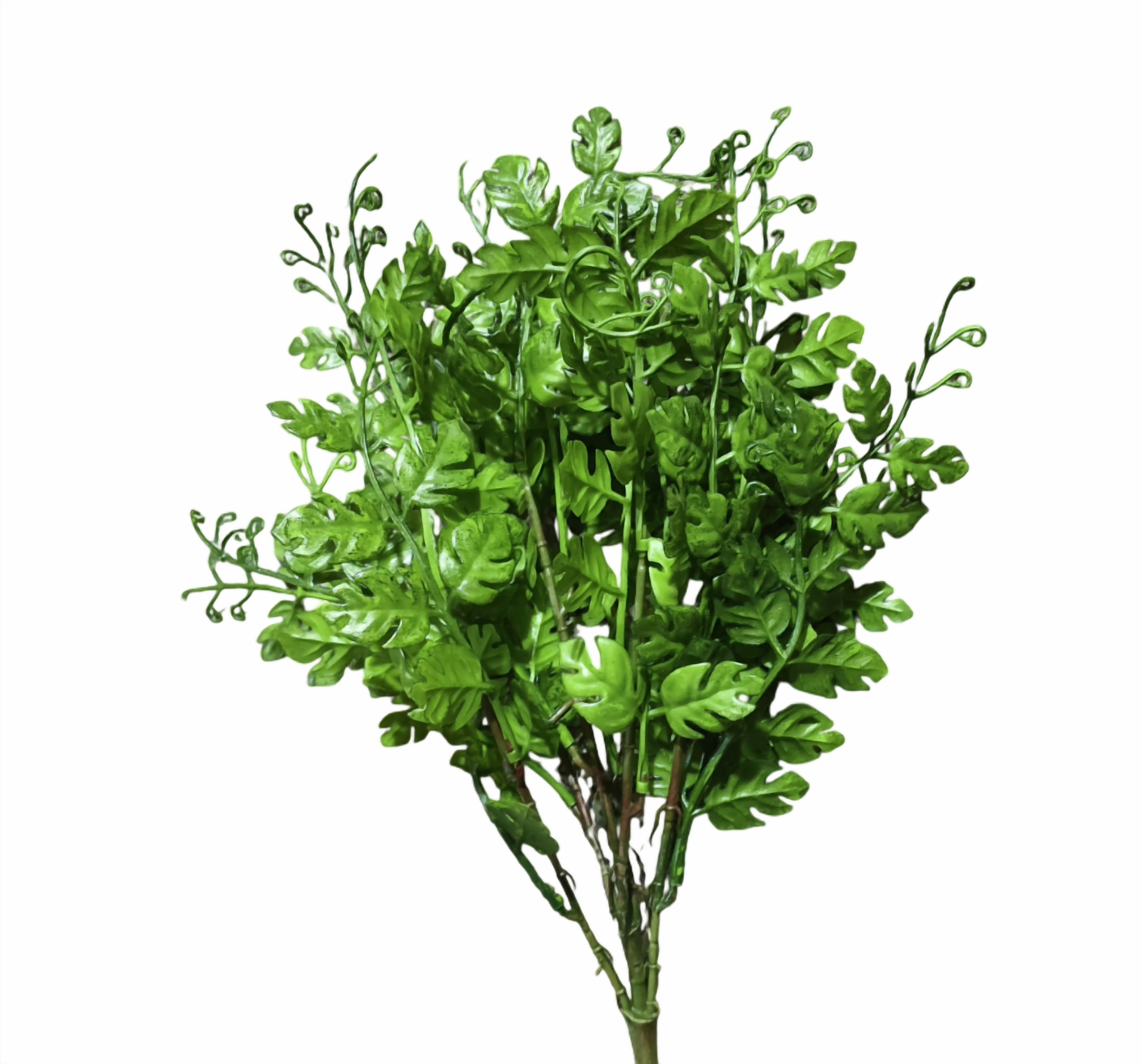 Artificial Monstera Leaf Plastic Bunch (Green)