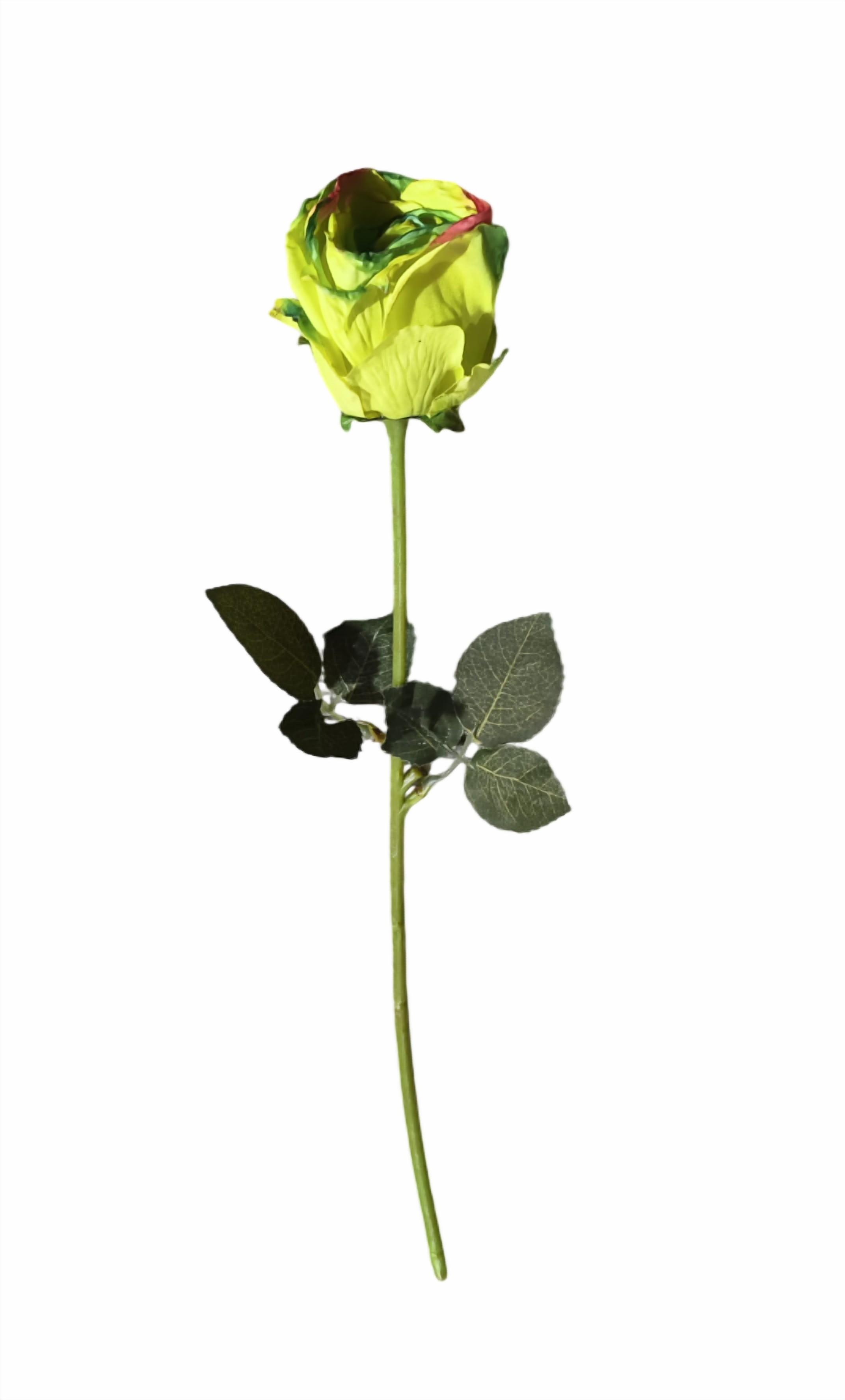 Artificial Rose Flower Stick (Lemon Green)