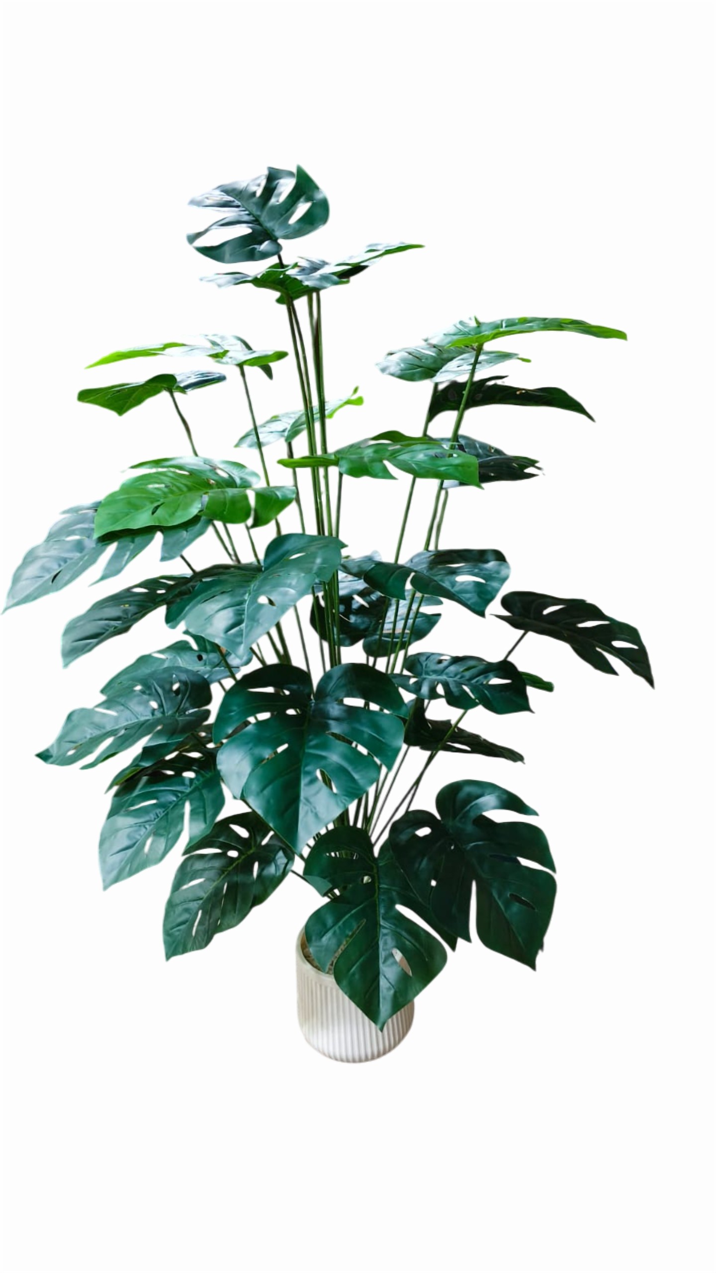 4 Ft. Artificial Monstera Tree Plant (Green) (Without Pot)