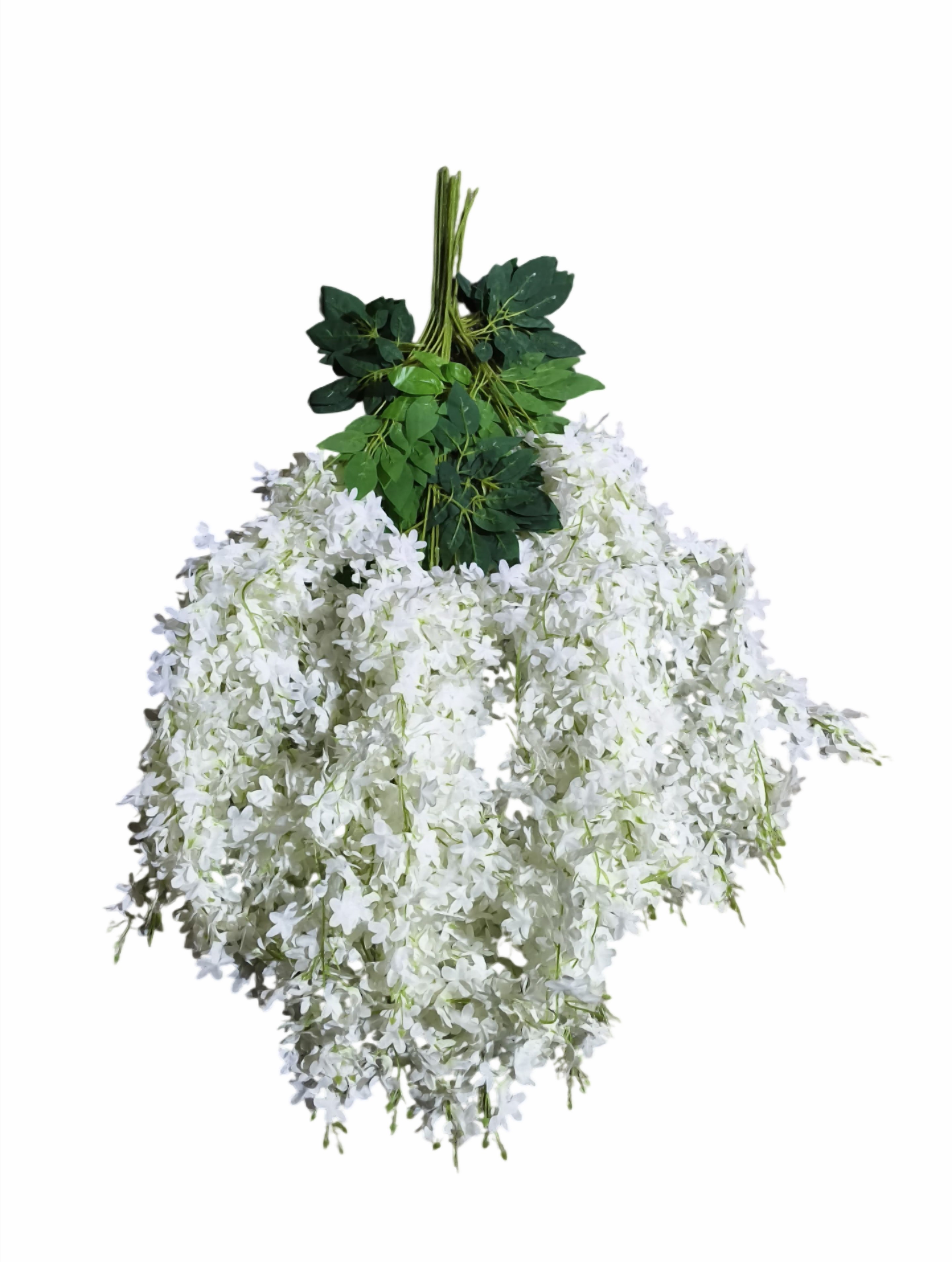 Artificial Wisteria Vine Flower Hanging (Off White)