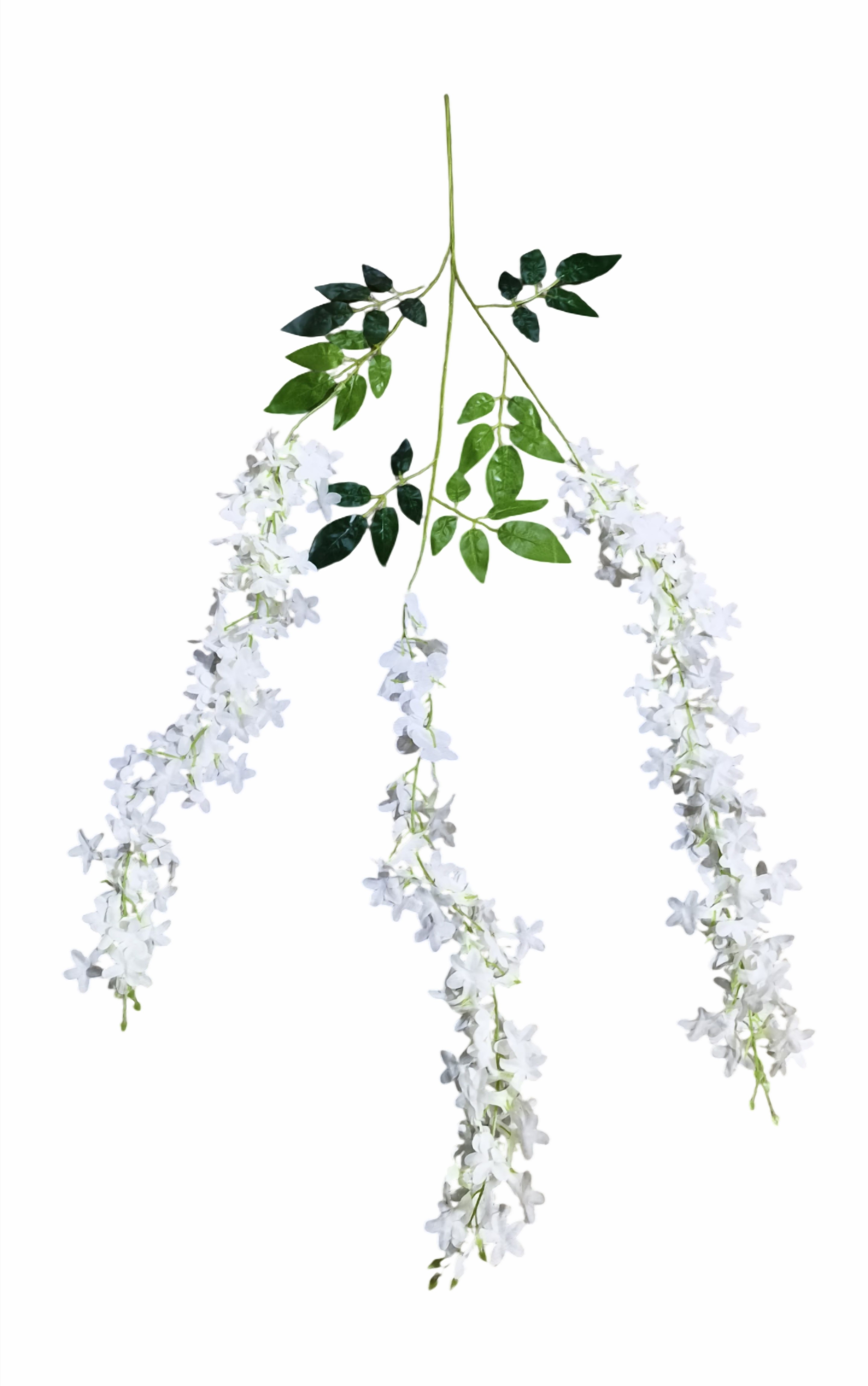 Artificial Wisteria Vine Flower Hanging (Off White)