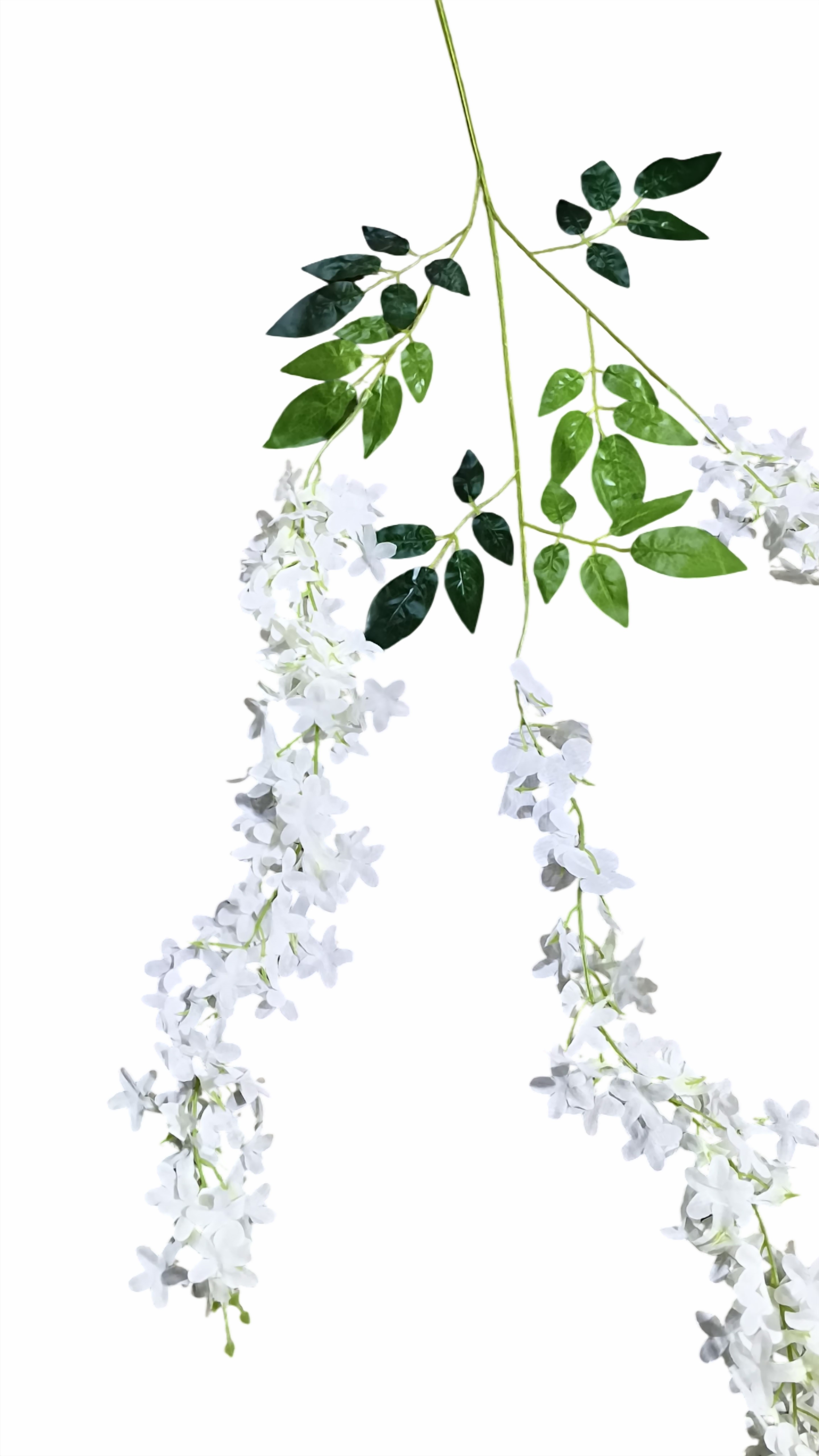 Artificial Wisteria Vine Flower Hanging (Off White)