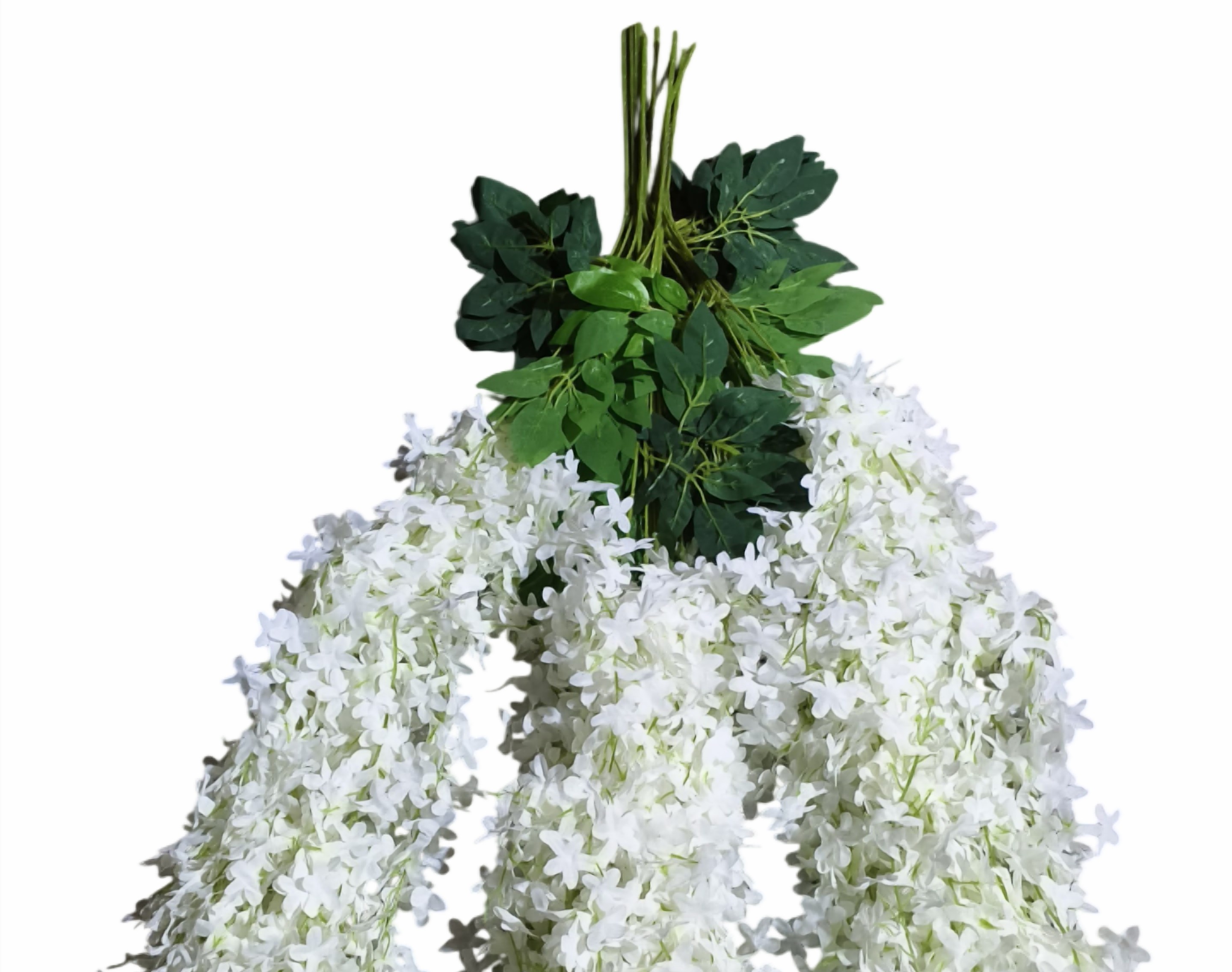 Artificial Wisteria Vine Flower Hanging (Off White)
