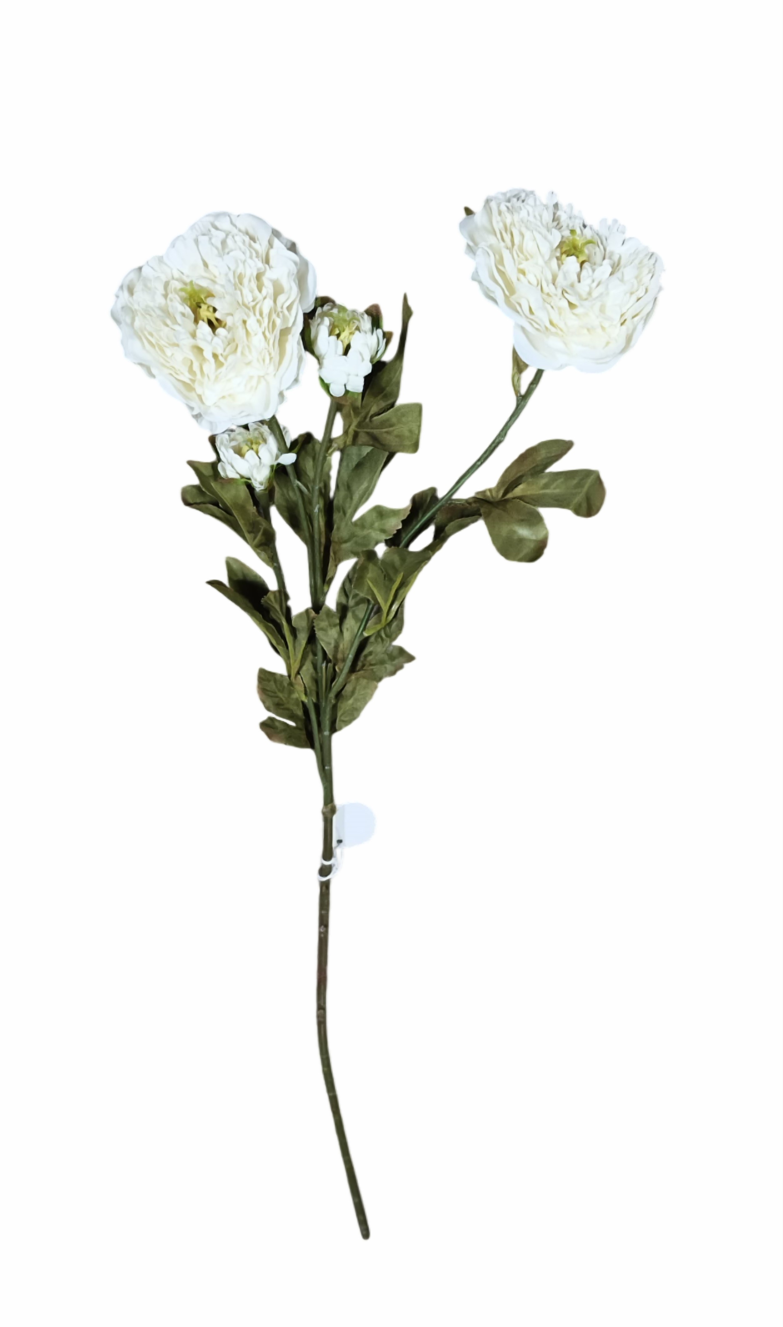 Artificial Peony Flowers Stick (Cream)