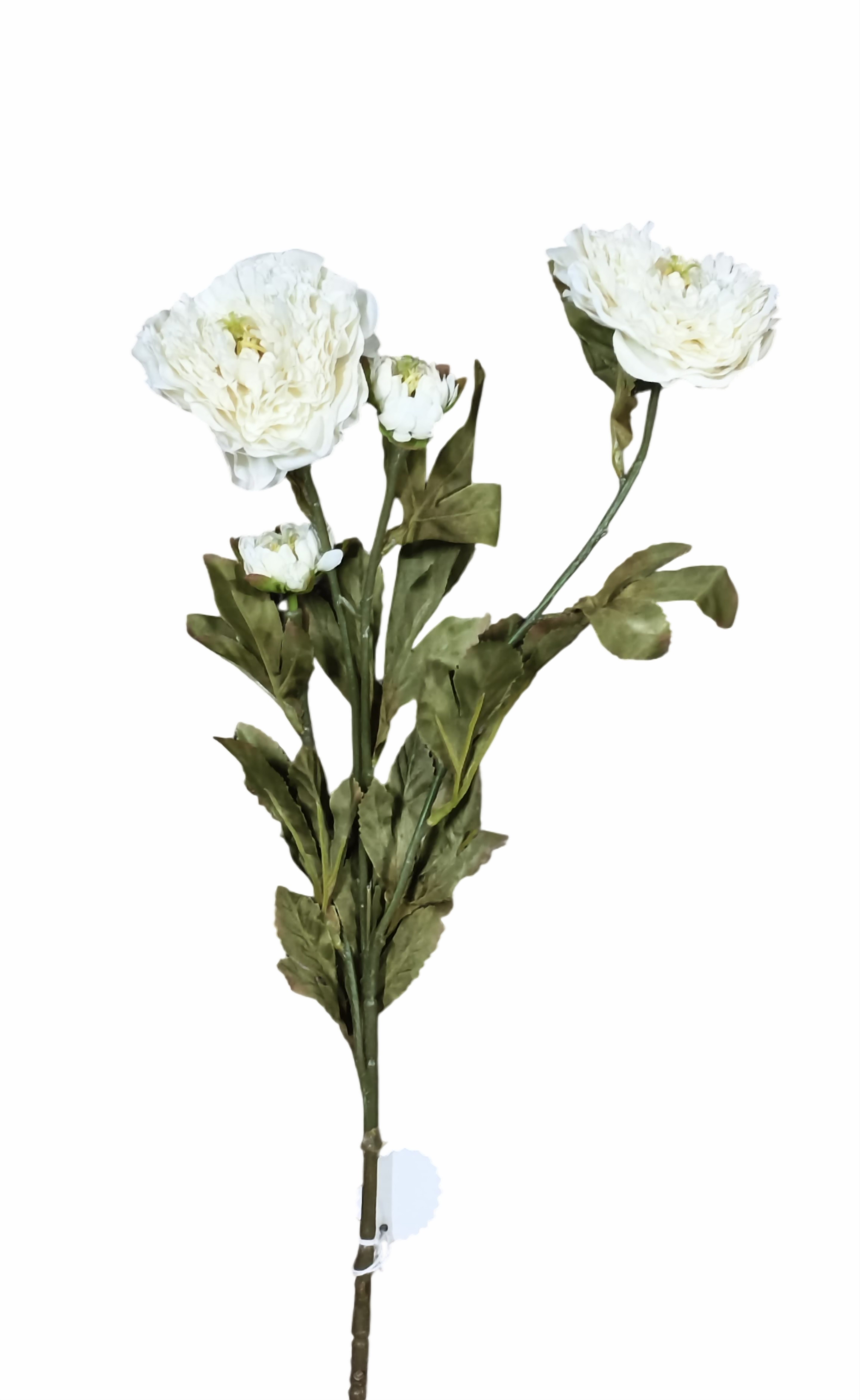 Artificial Peony Flowers Stick (Cream)
