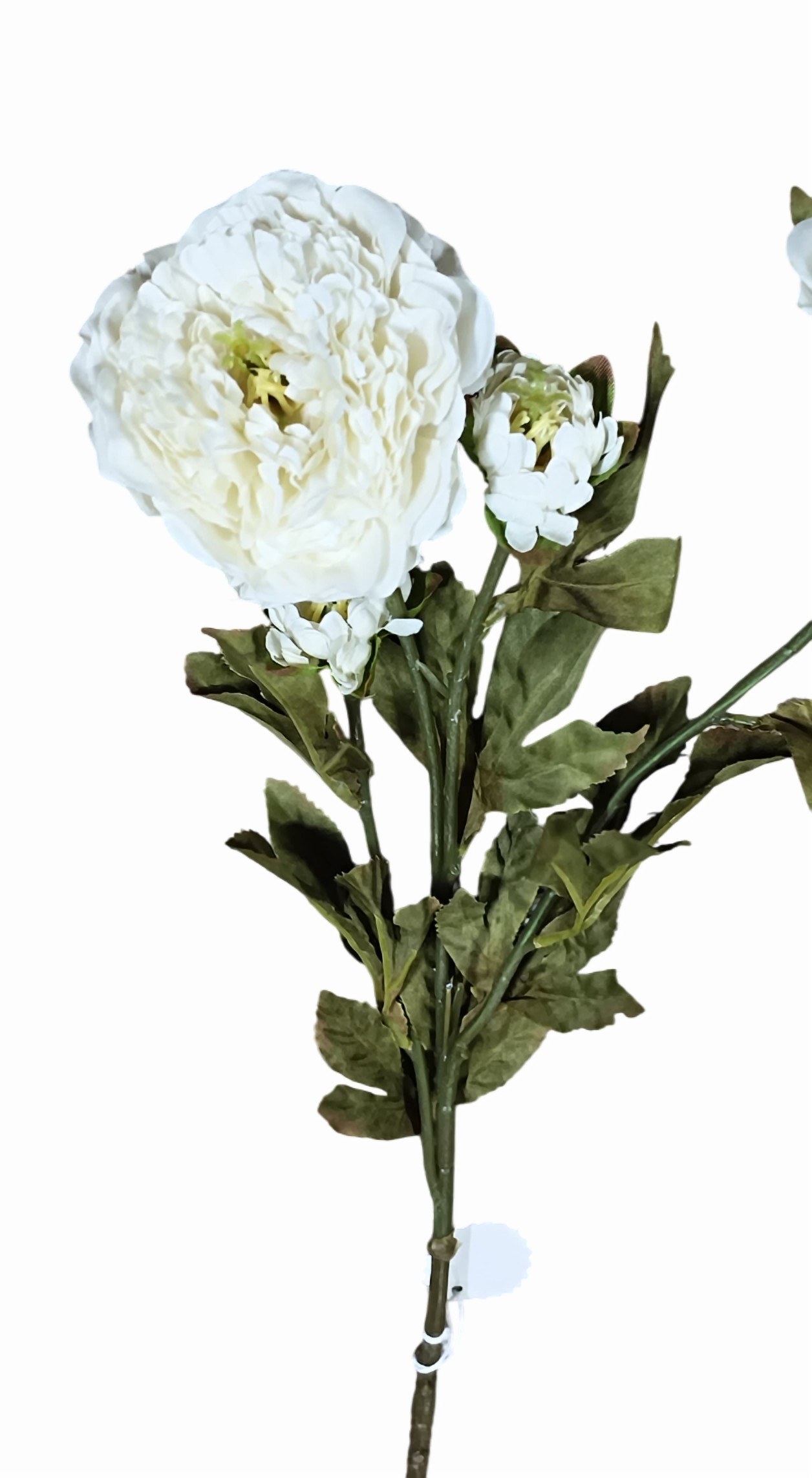 Artificial Peony Flowers Stick (Cream)