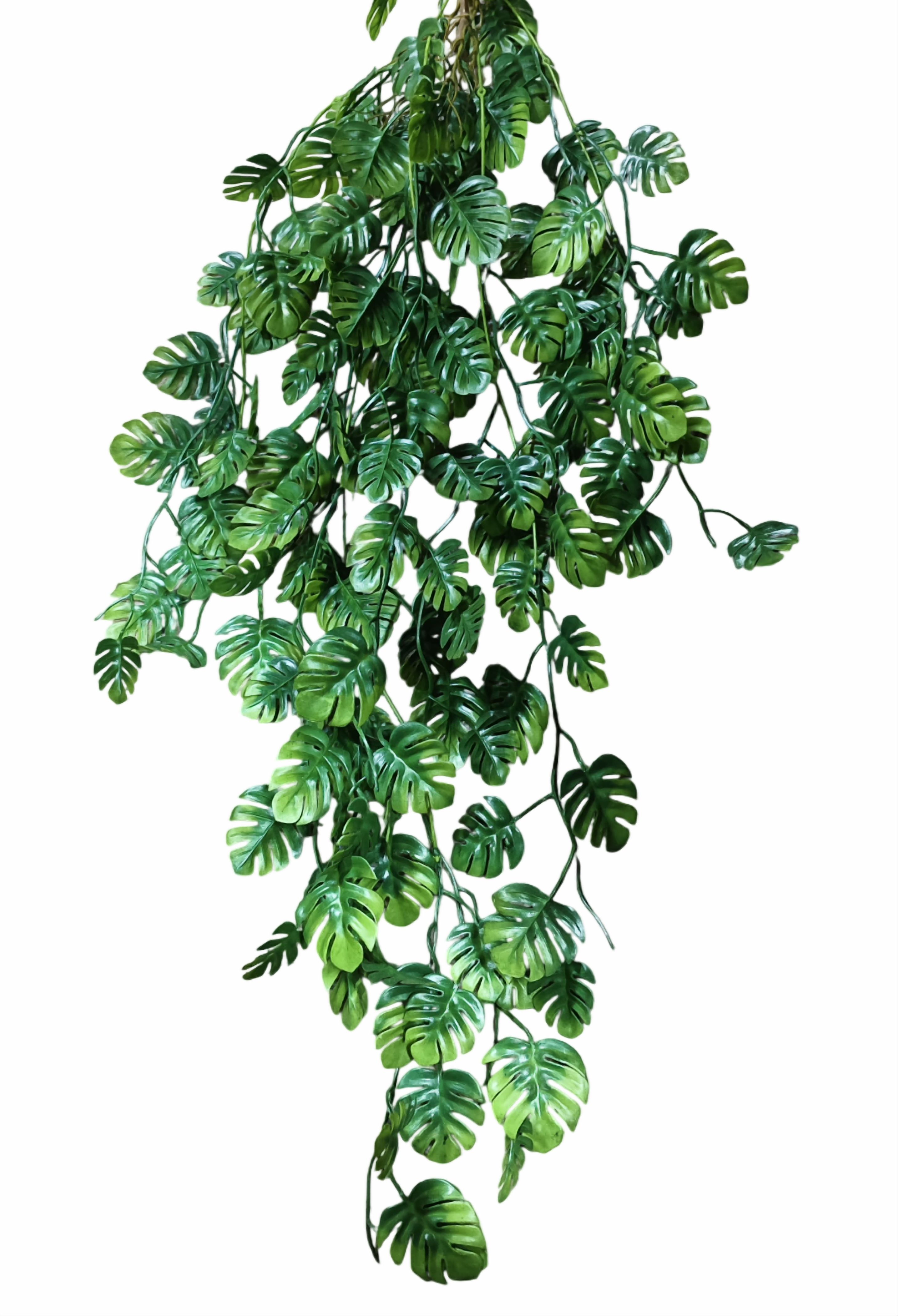 Artificial Monstera Leaf Falling (Dark Green)