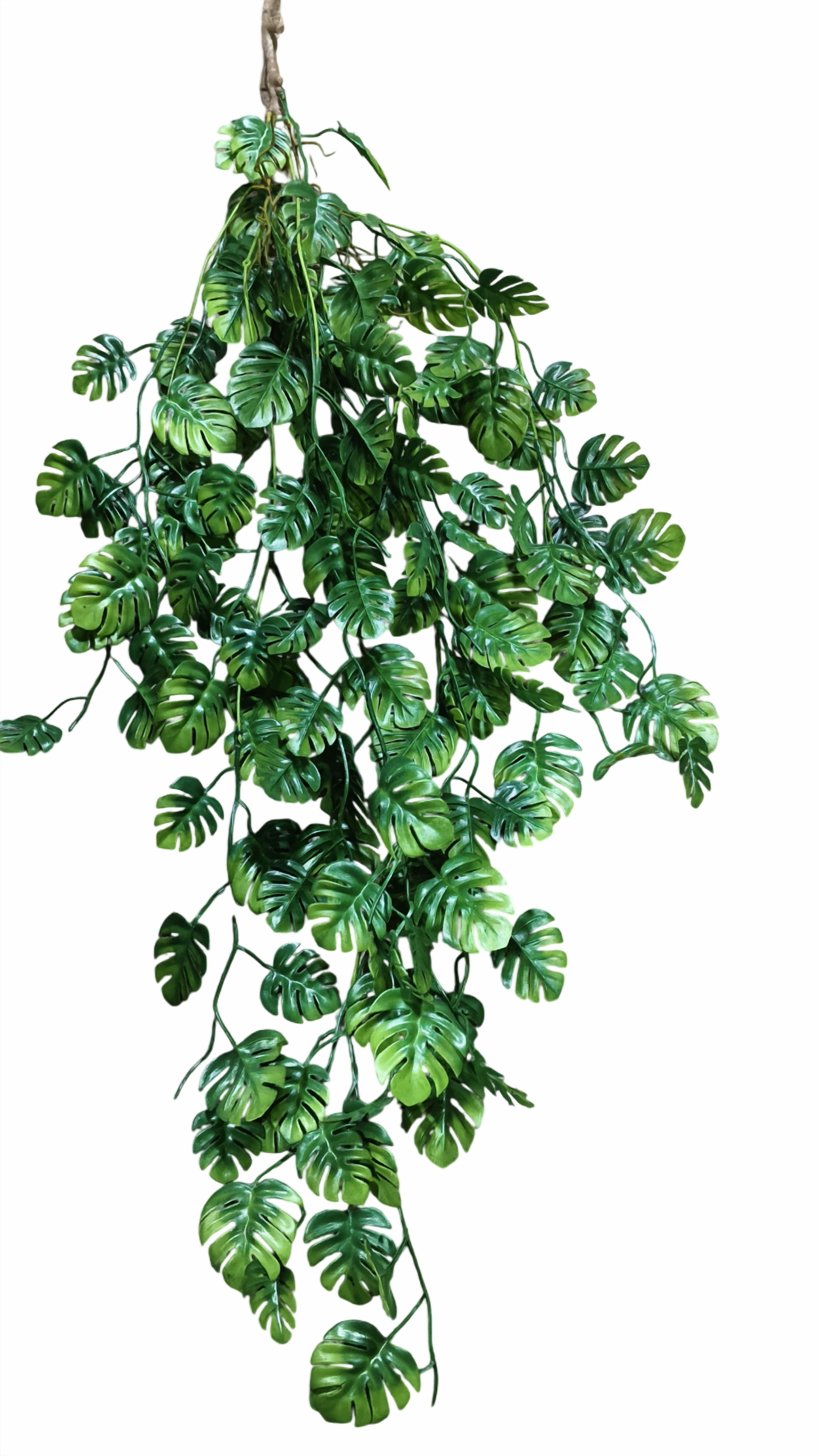 Artificial Monstera Leaf Falling (Dark Green)