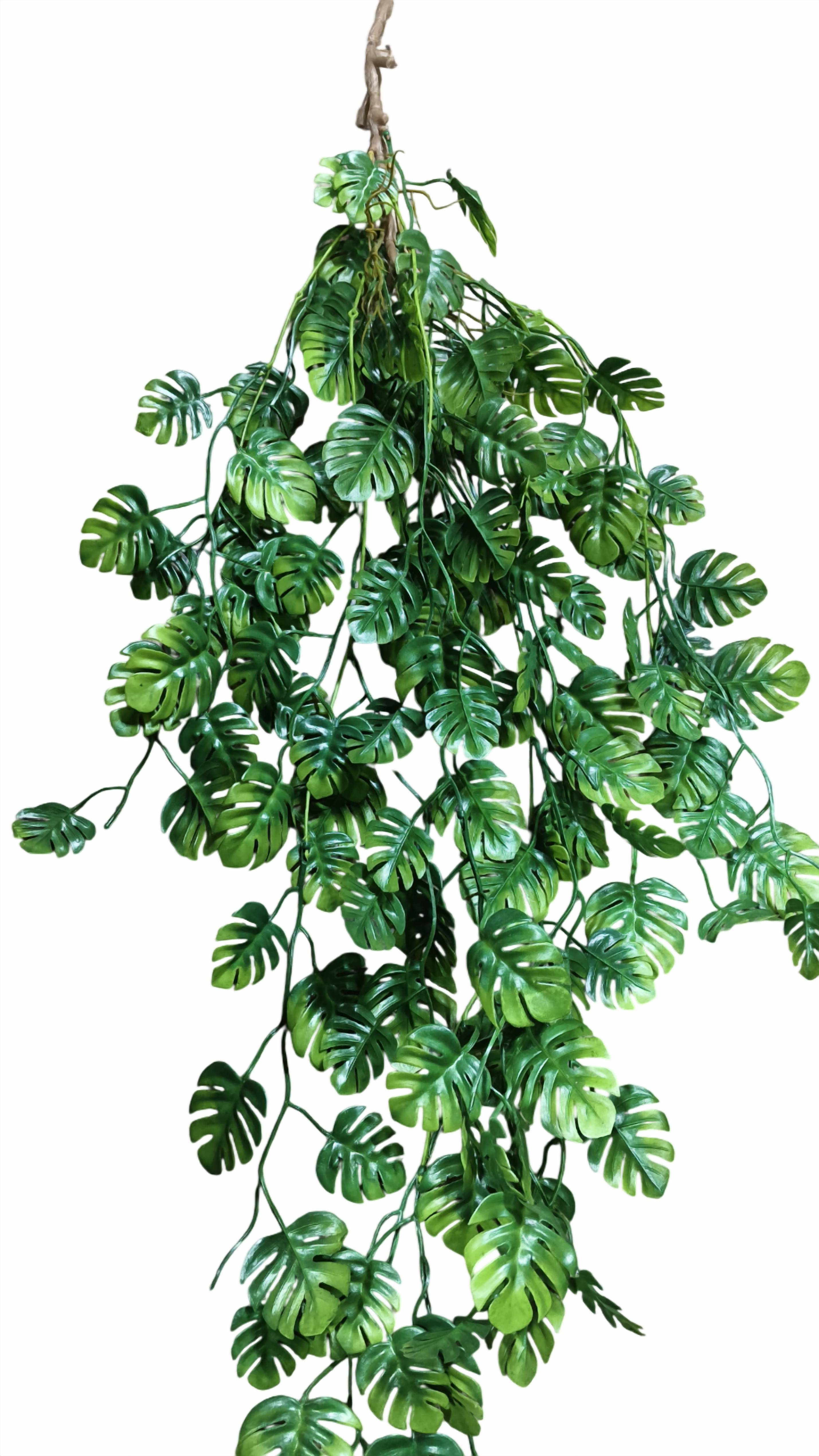 Artificial Monstera Leaf Falling (Dark Green)